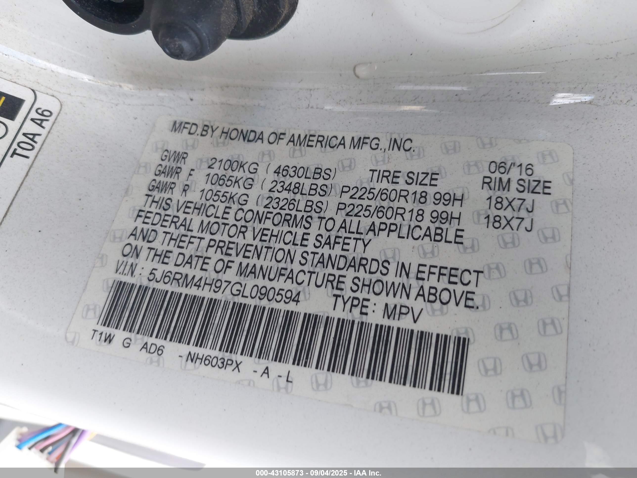 HONDA CR-V image 9