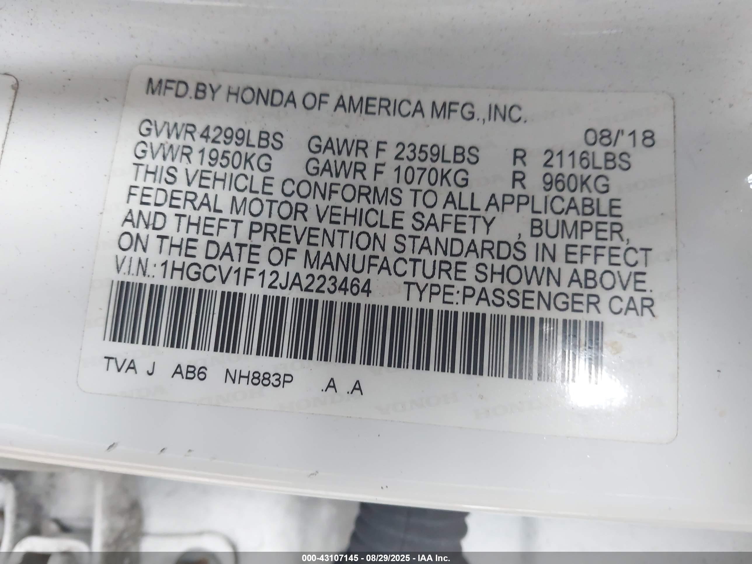 HONDA ACCORD image 9