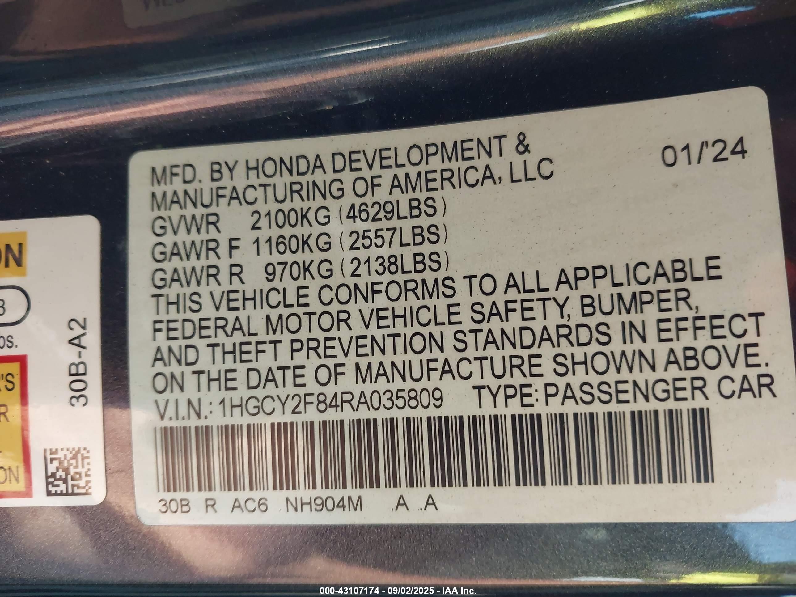 HONDA ACCORD image 9