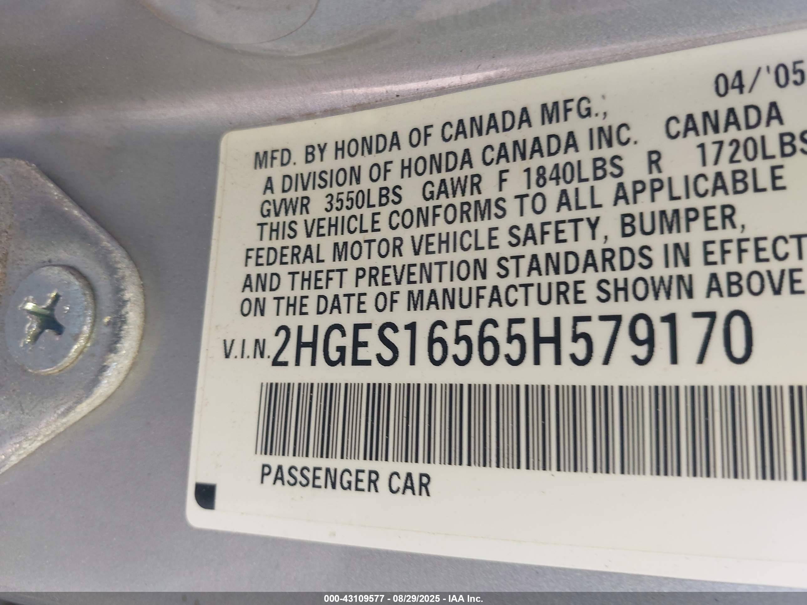 HONDA CIVIC image 9