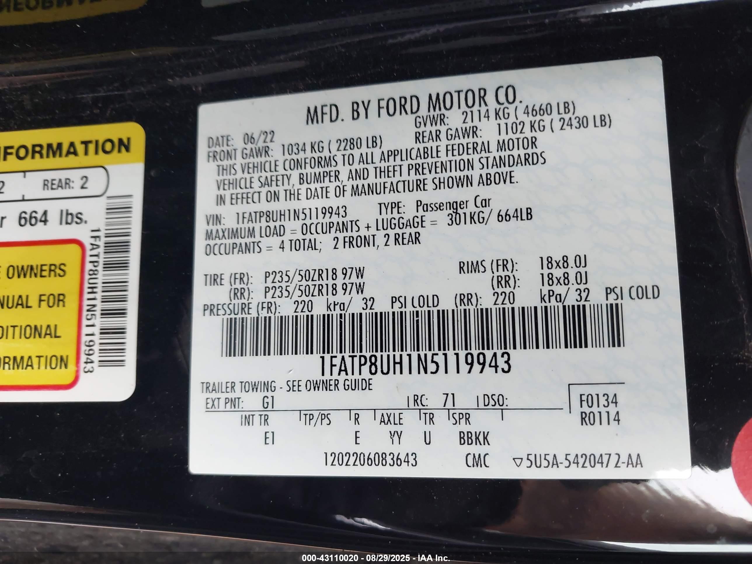 FORD MUSTANG image 9
