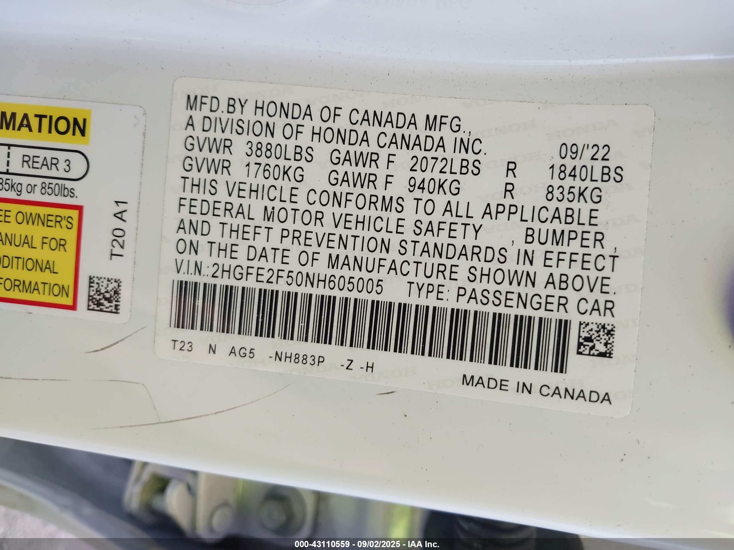 HONDA CIVIC image 9