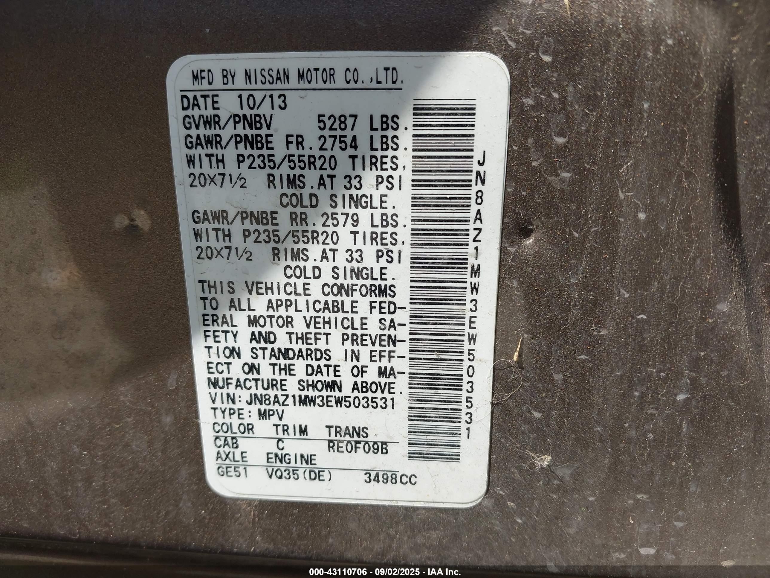 NISSAN MURANO image 9