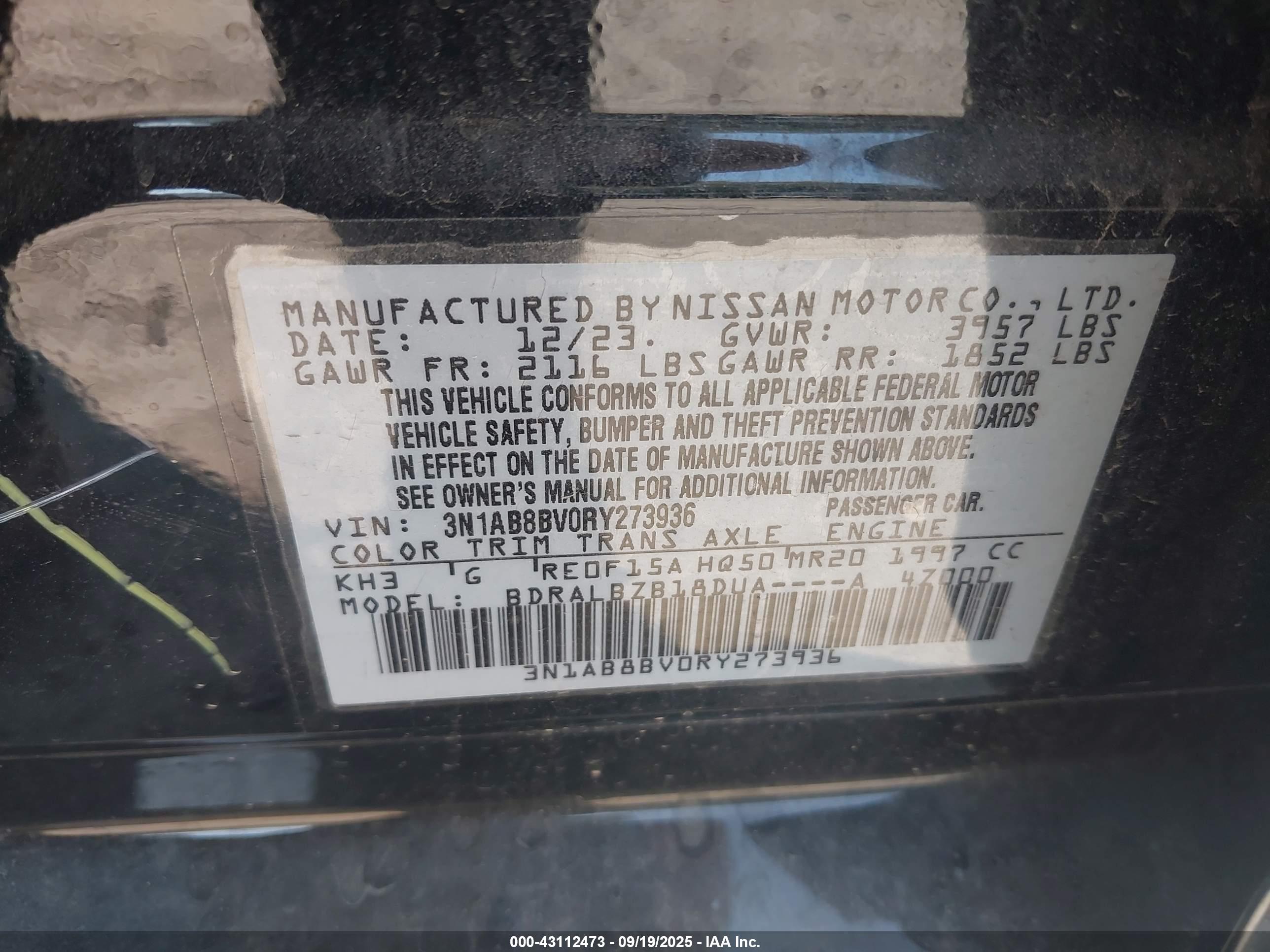 NISSAN SENTRA image 9