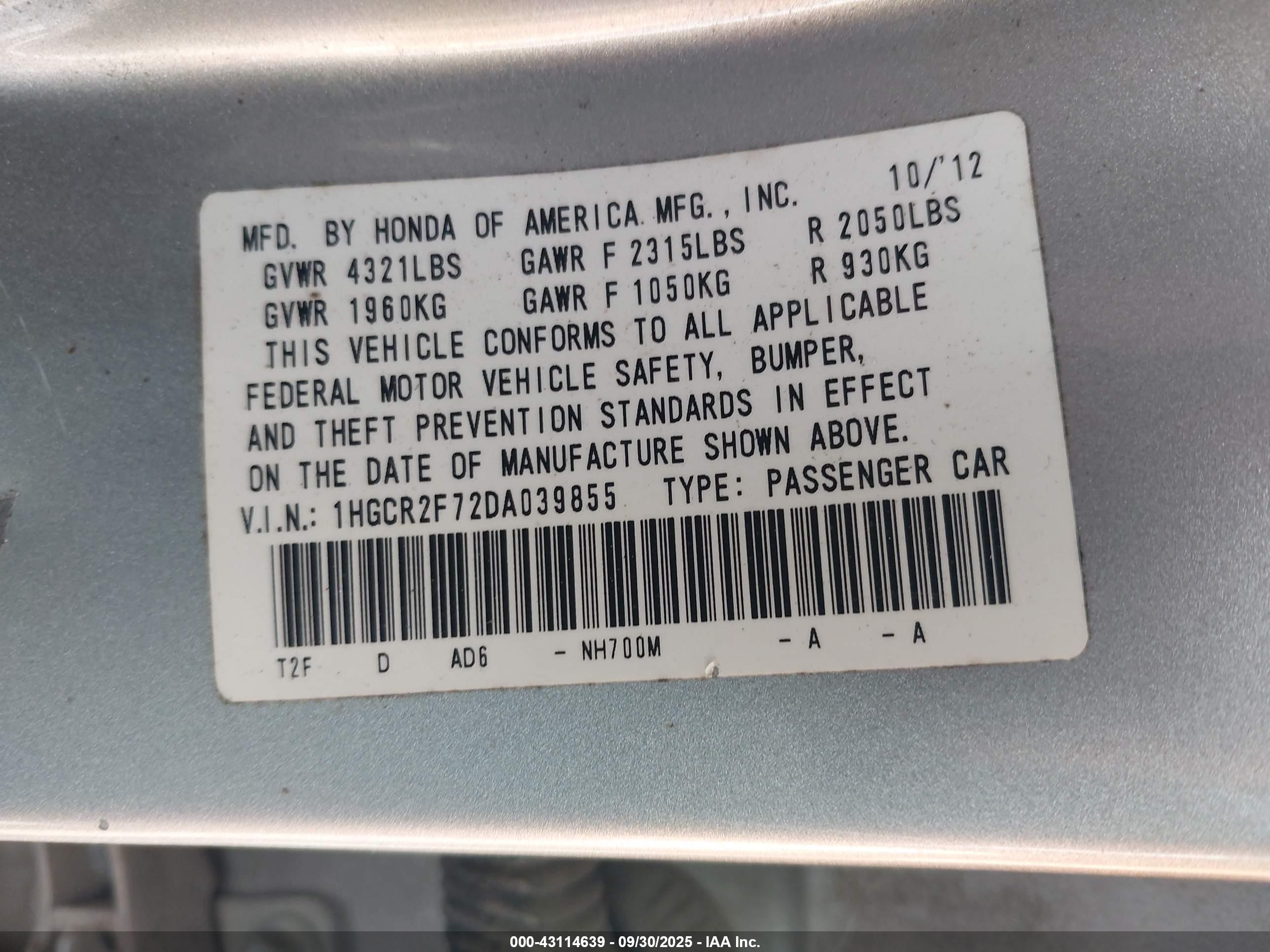 HONDA ACCORD image 9