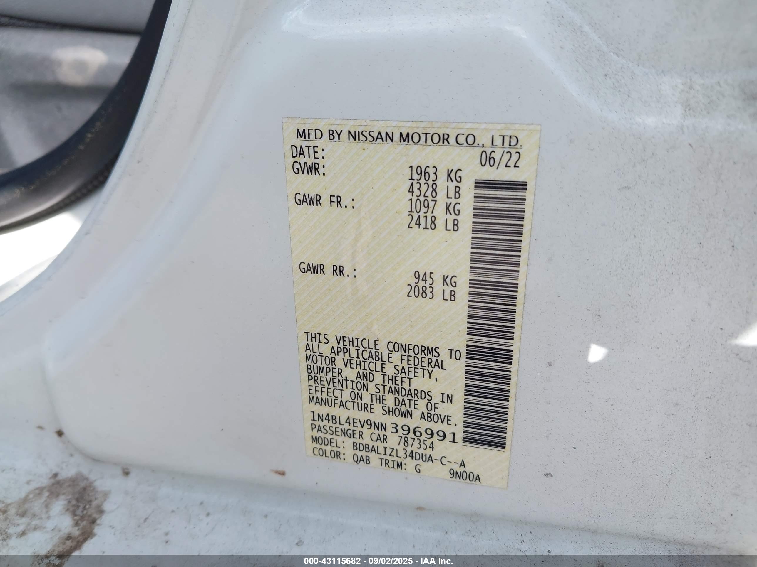 NISSAN ALTIMA image 9