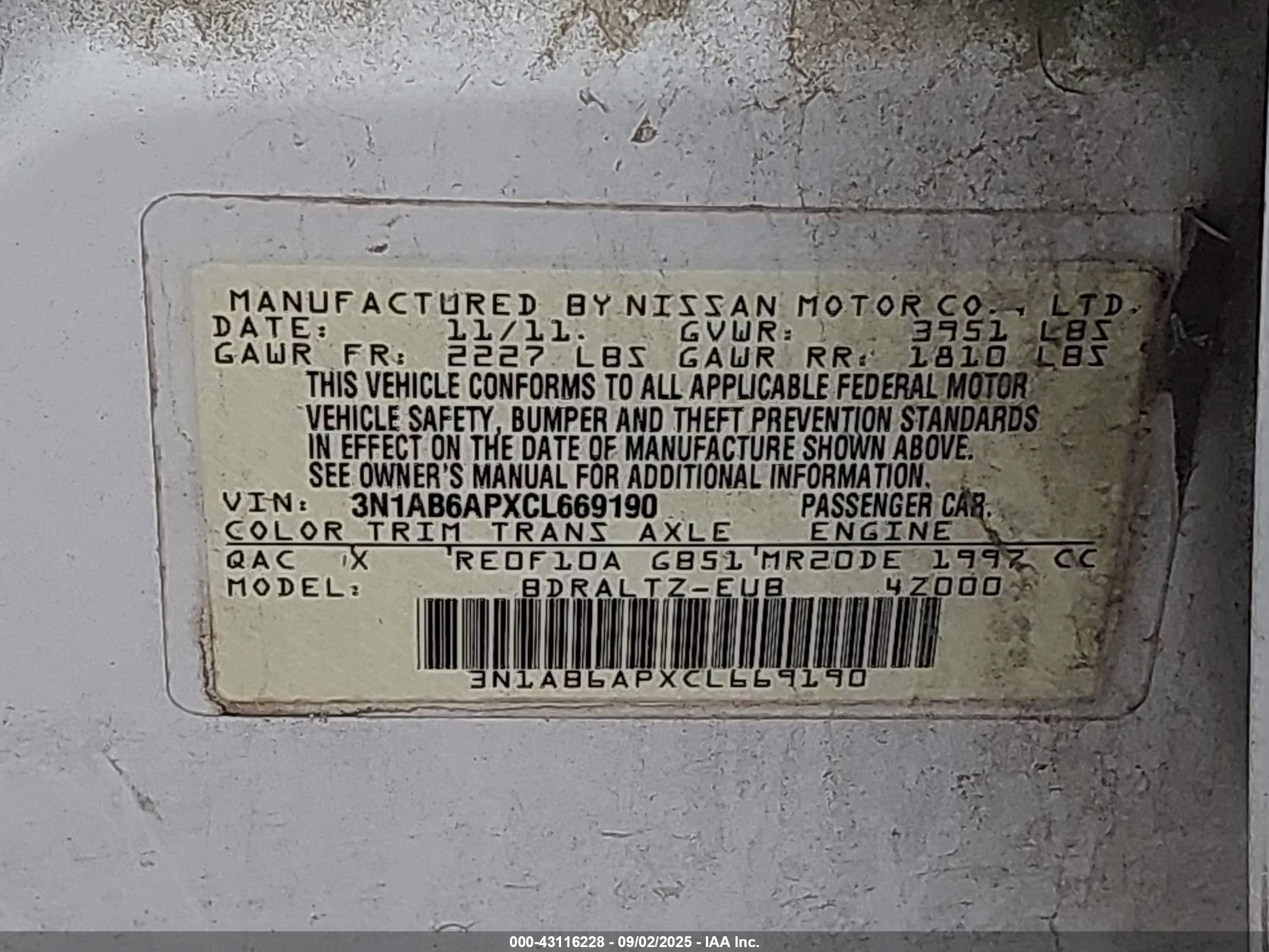NISSAN SENTRA image 9