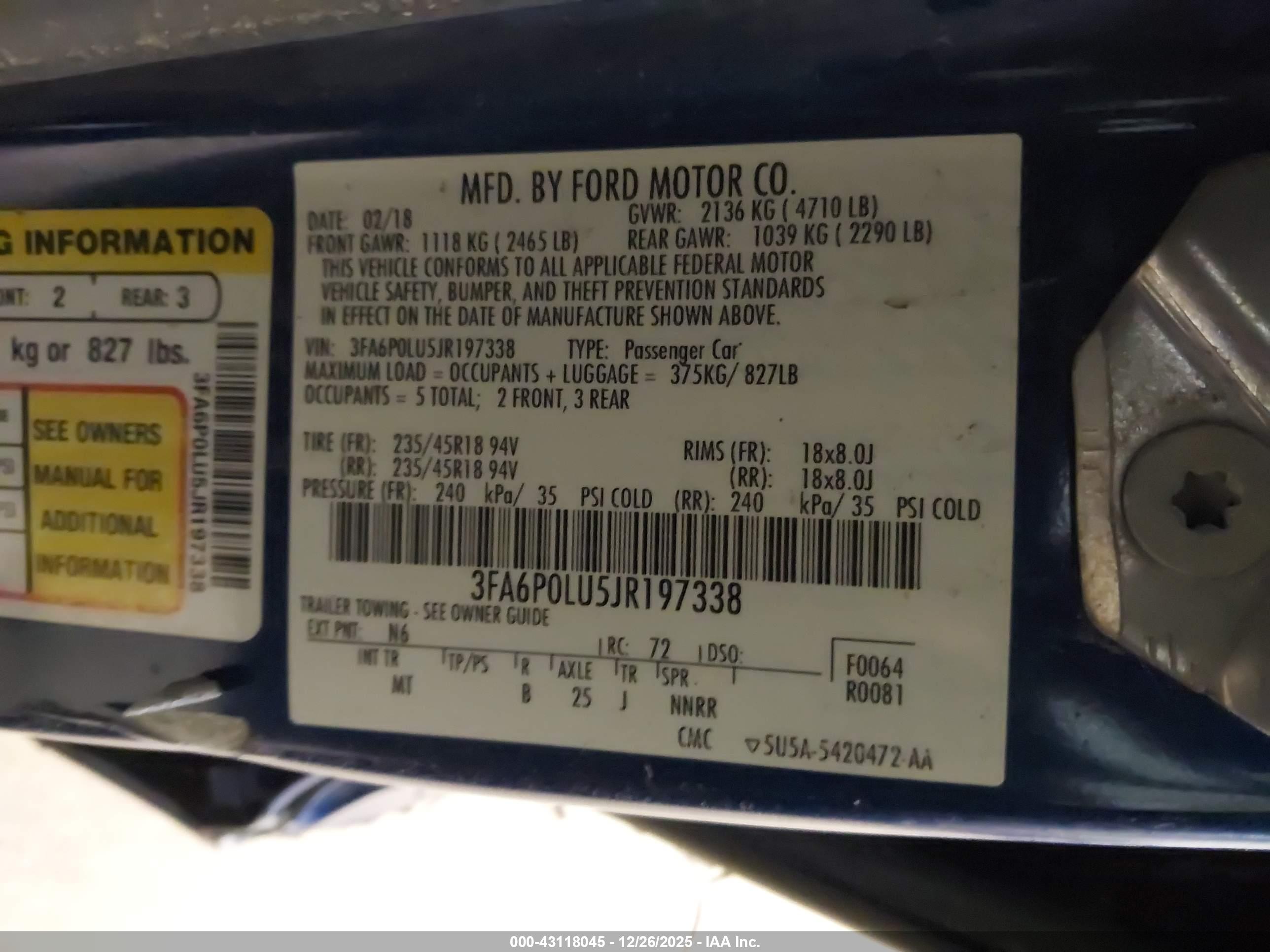 FORD FUSION image 9