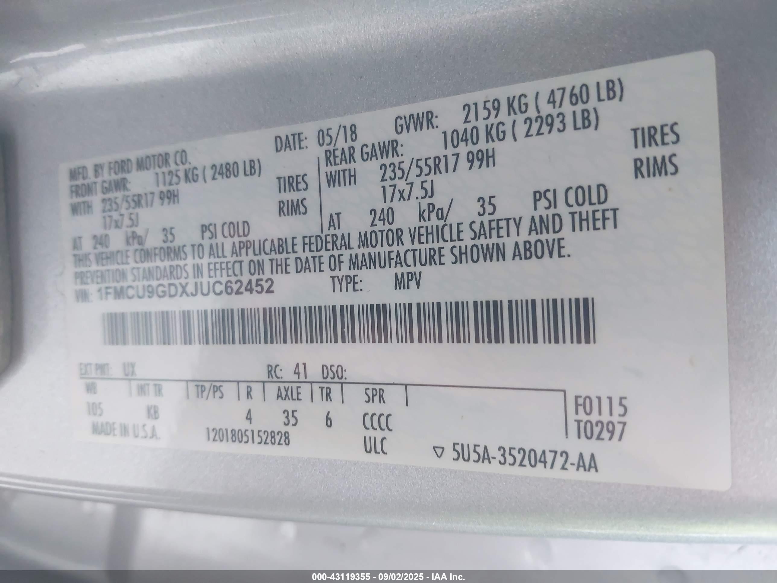 FORD ESCAPE image 9