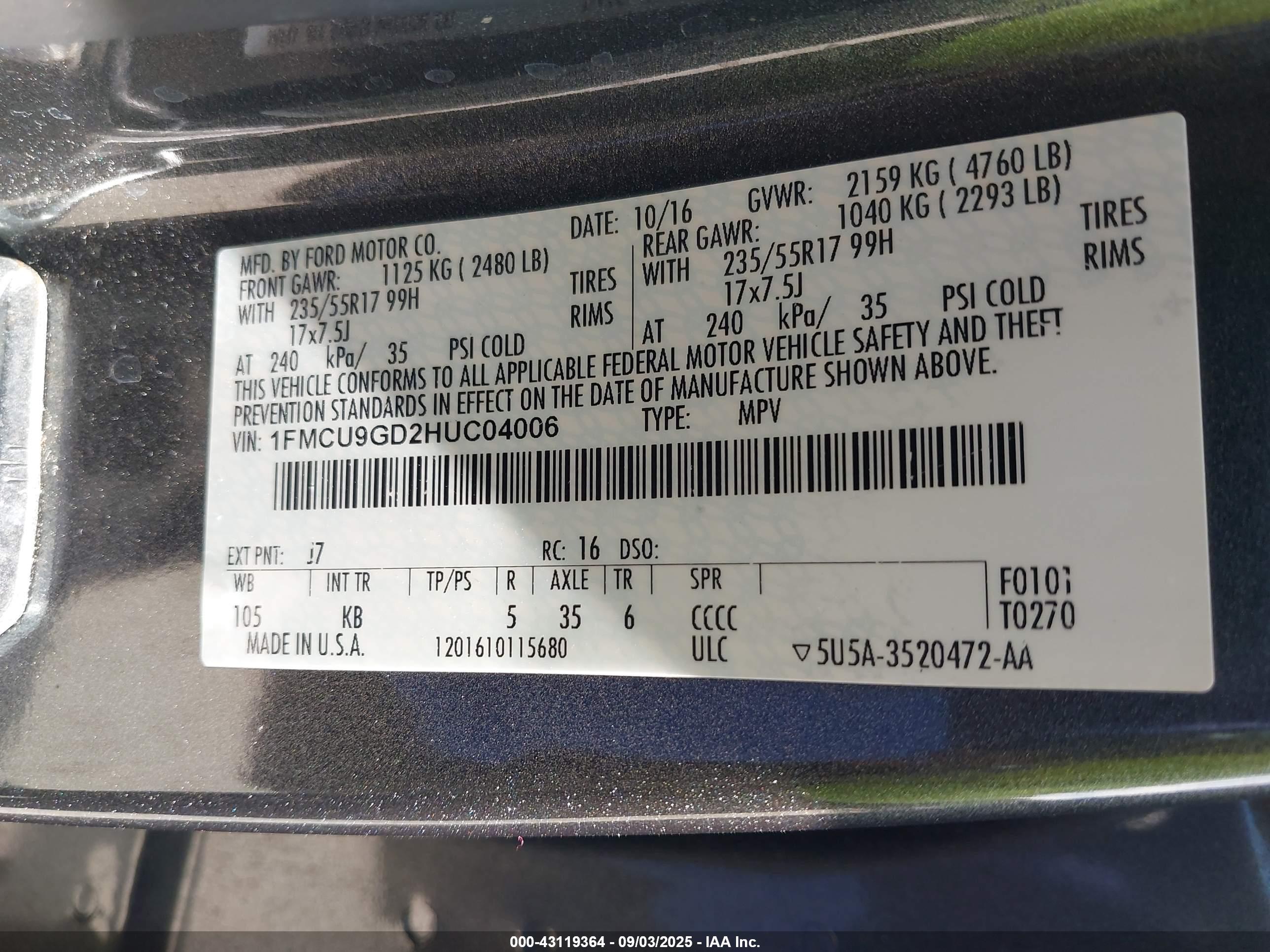 FORD ESCAPE image 9