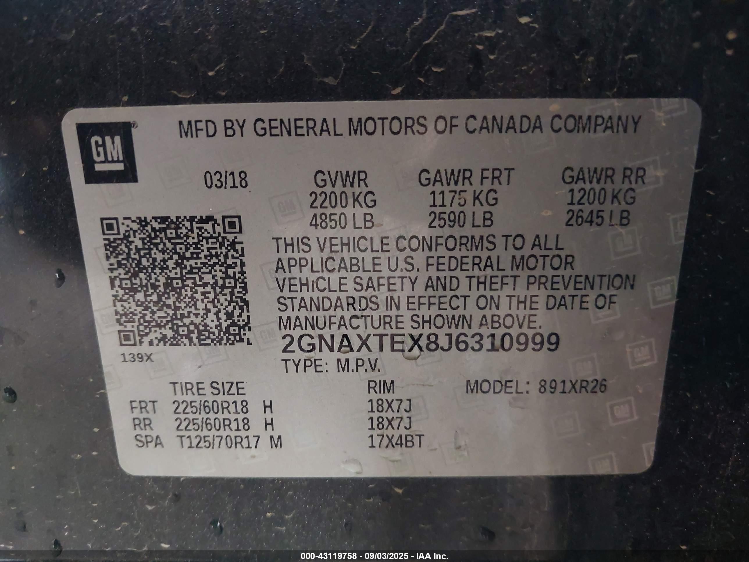 CHEVROLET EQUINOX image 9