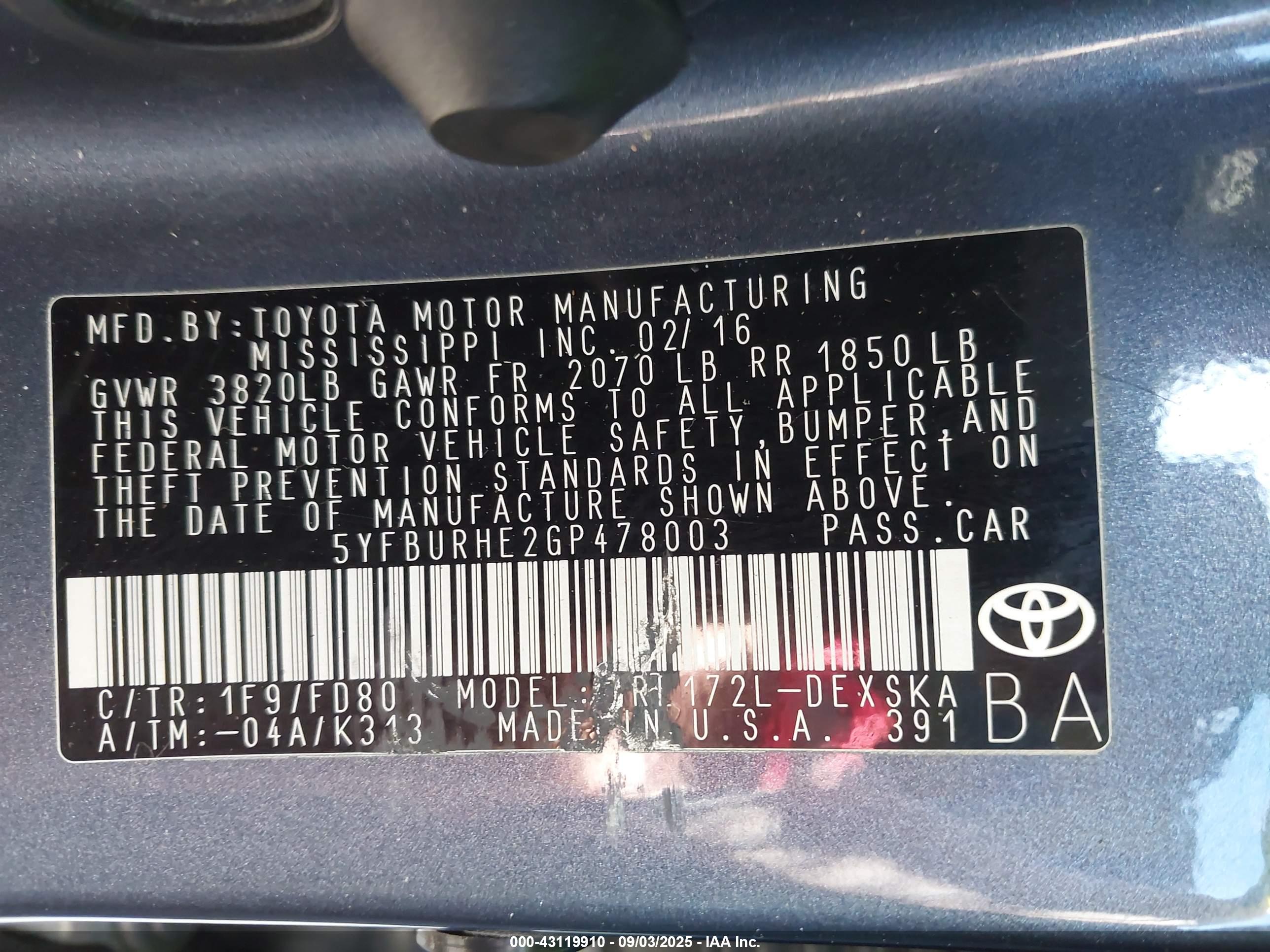 TOYOTA COROLLA image 9