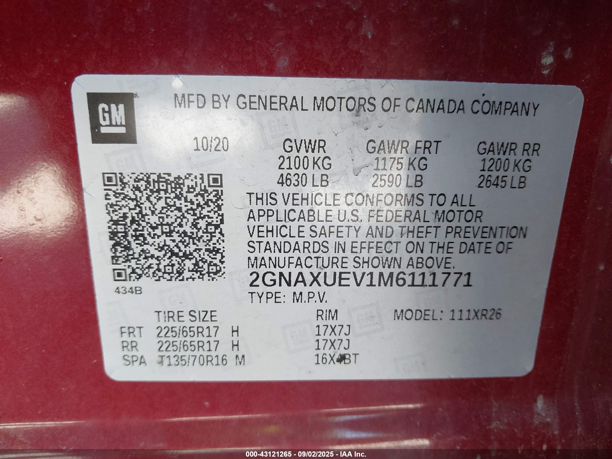 CHEVROLET EQUINOX image 9