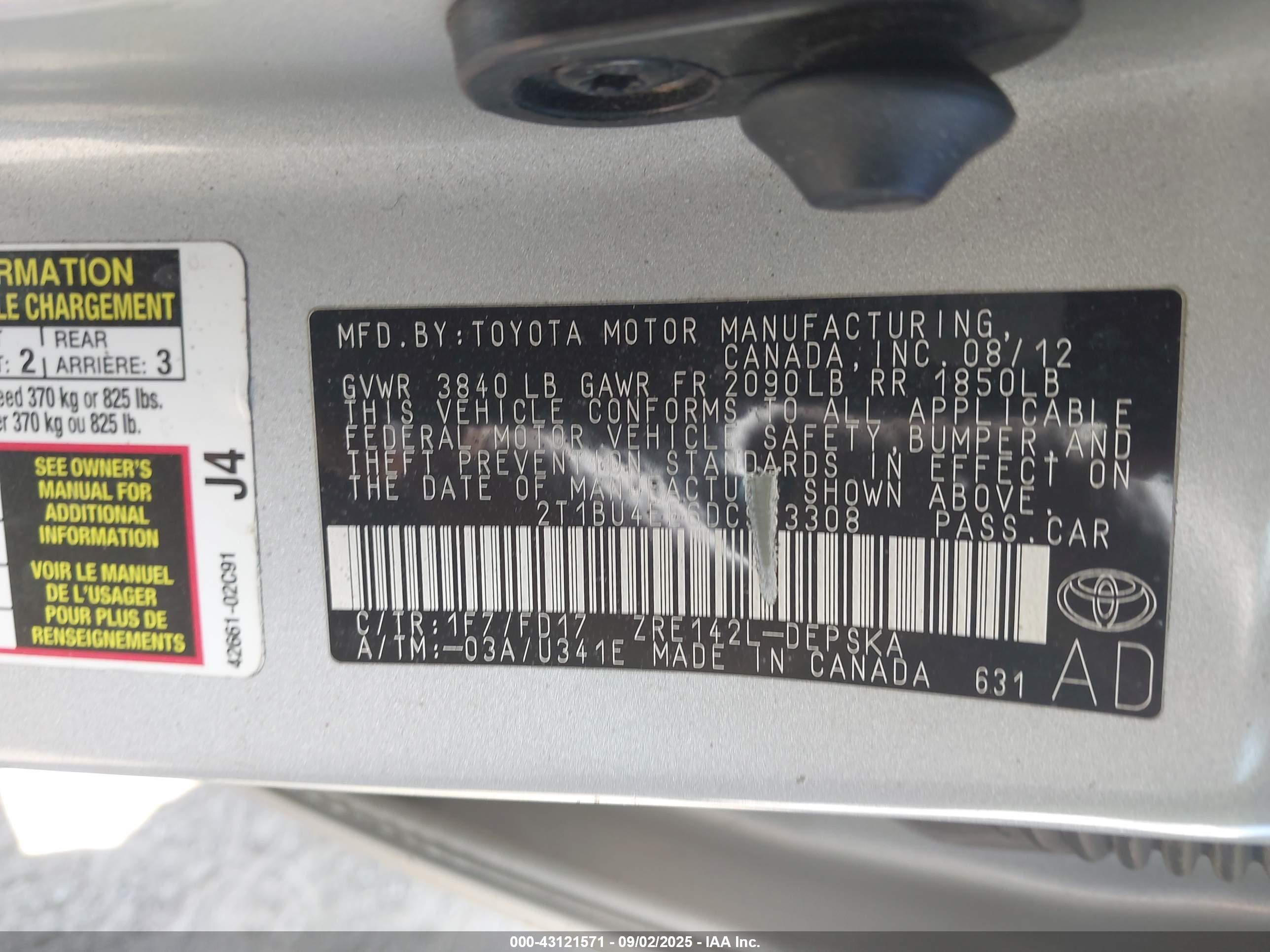 TOYOTA COROLLA image 9