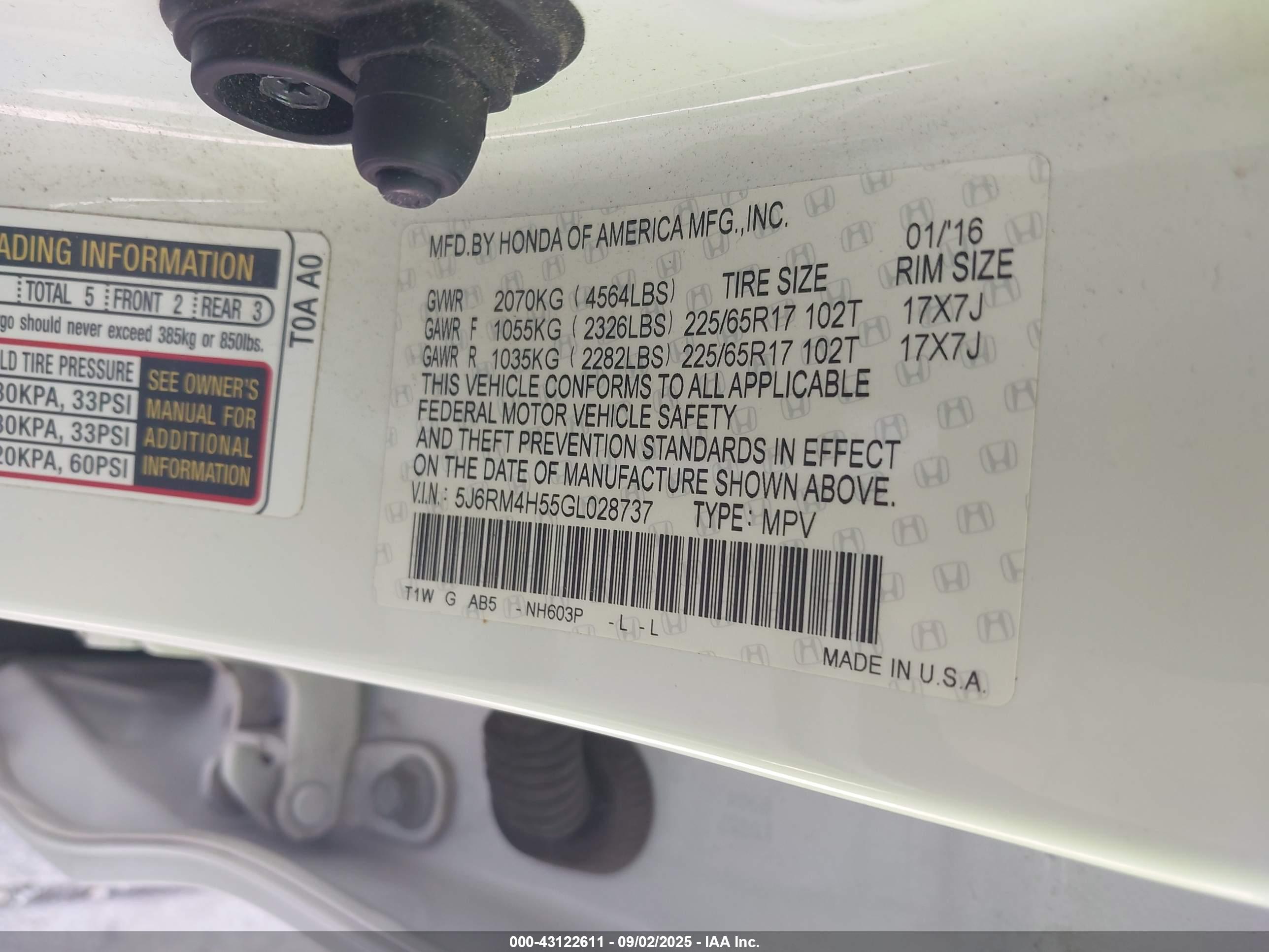 HONDA CR-V image 9