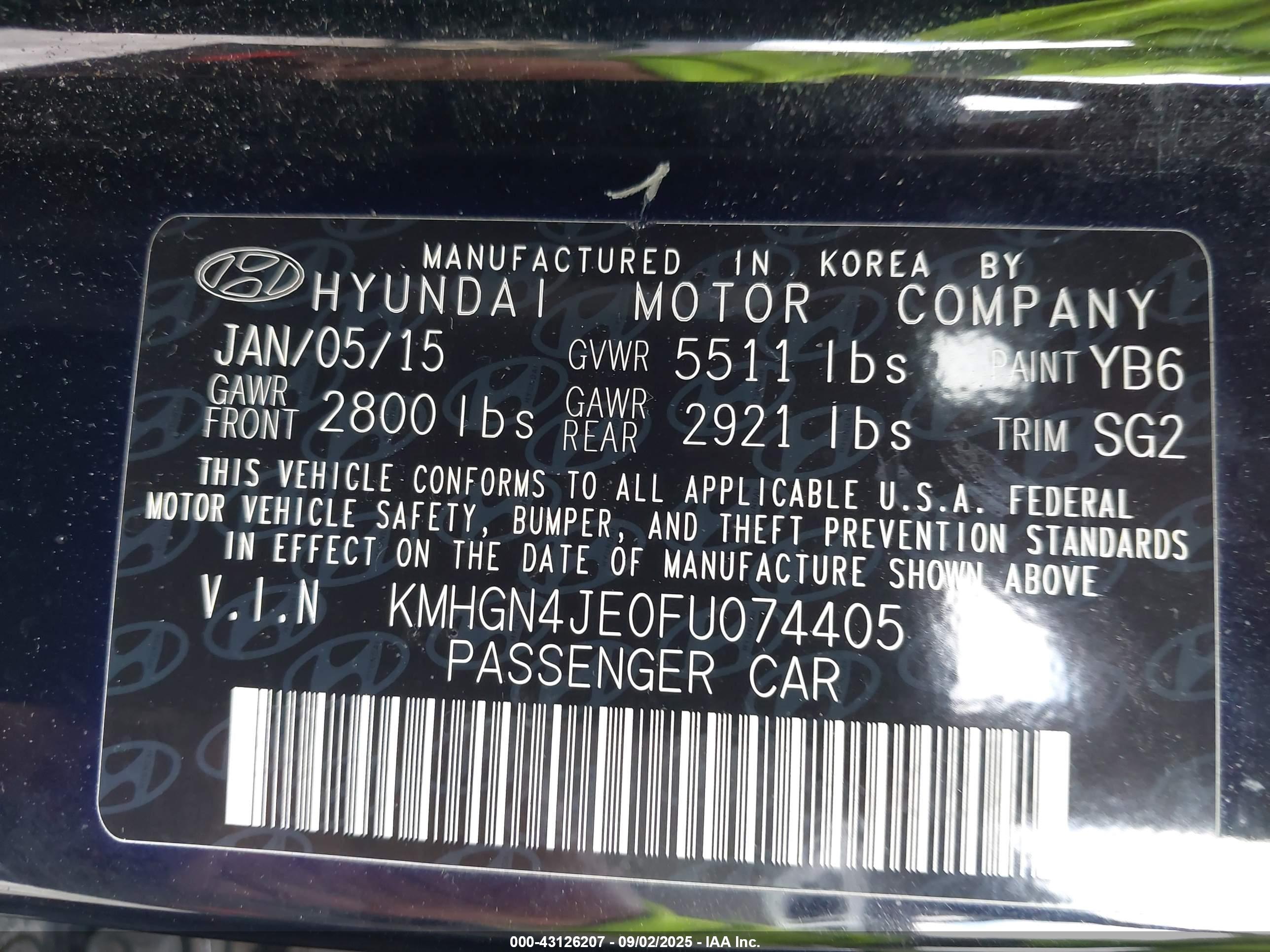 HYUNDAI GENESIS image 9