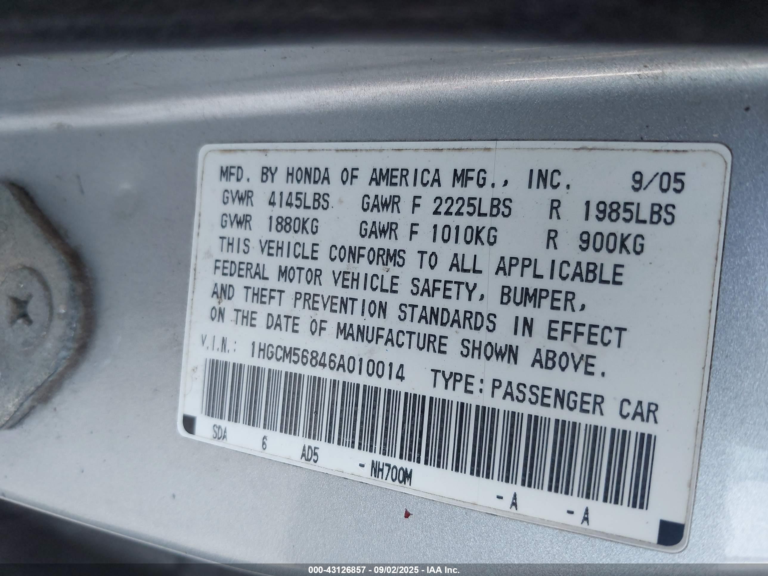 HONDA ACCORD image 9