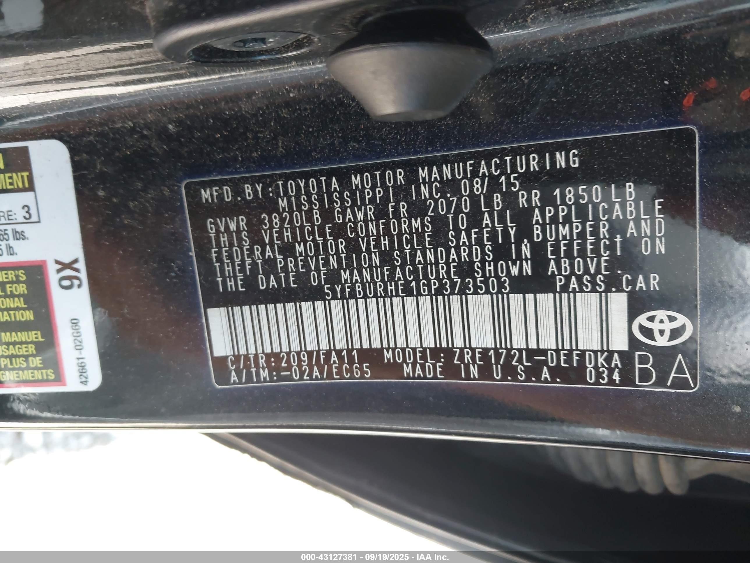 TOYOTA COROLLA image 9