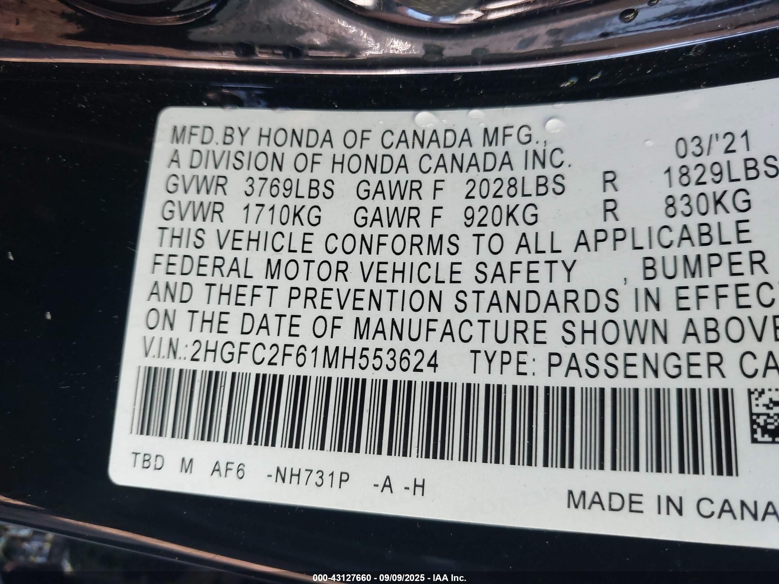 HONDA CIVIC image 9