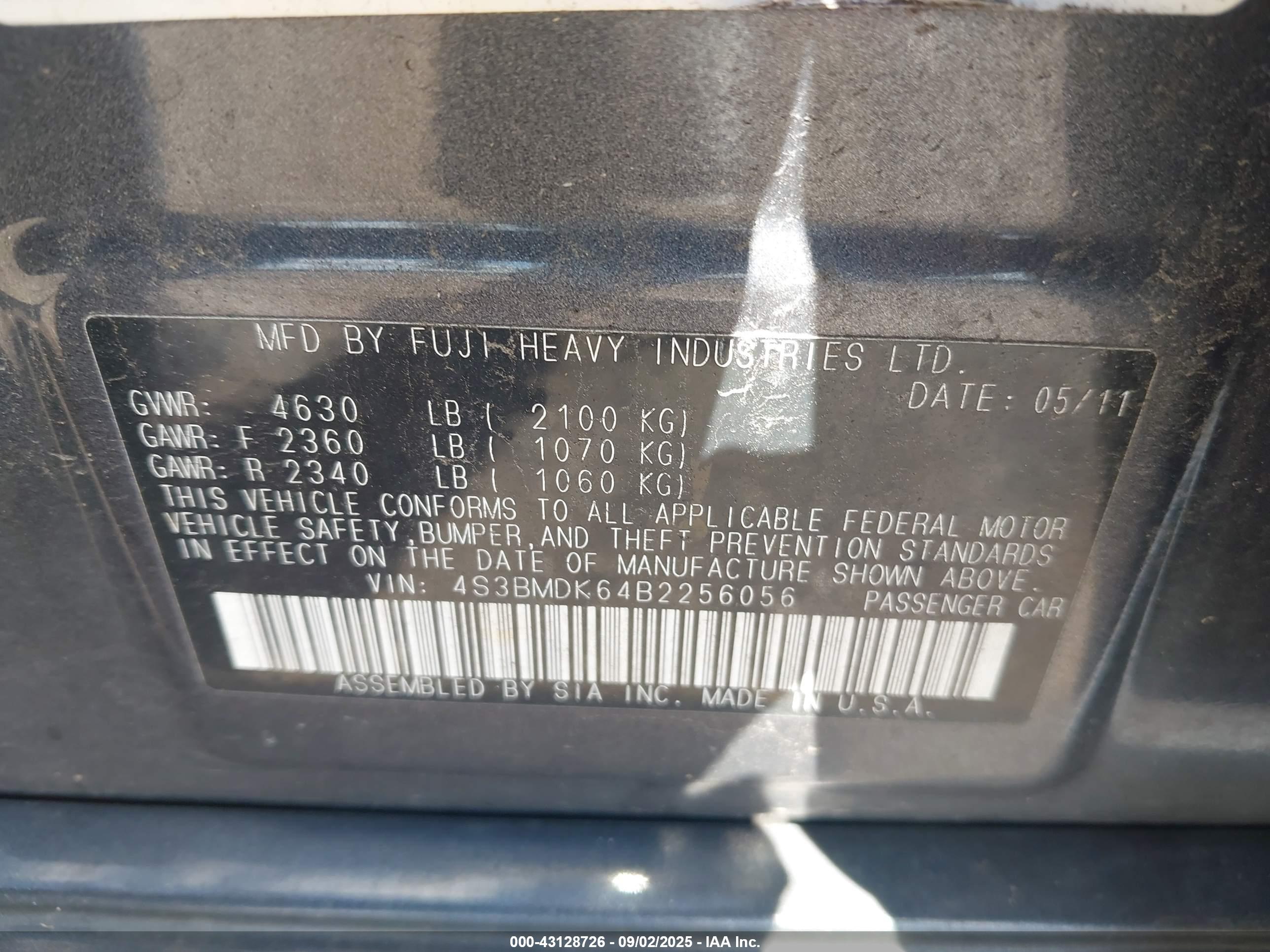 SUBARU LEGACY image 9