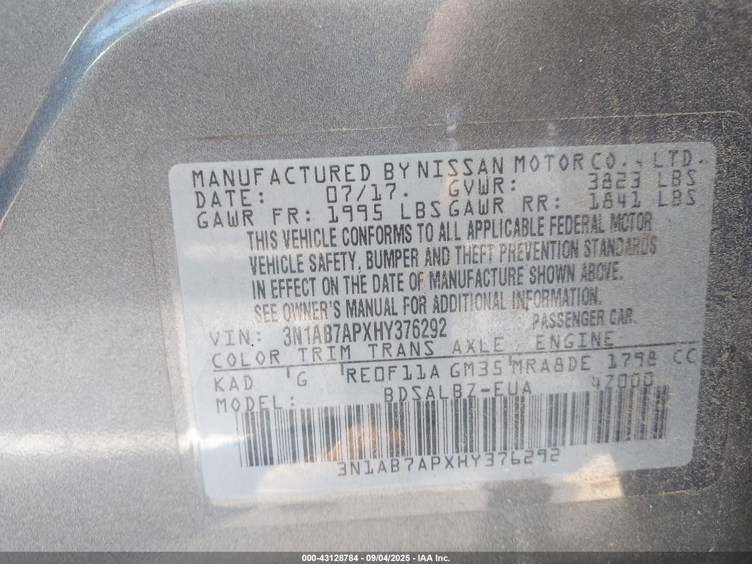 NISSAN SENTRA image 9