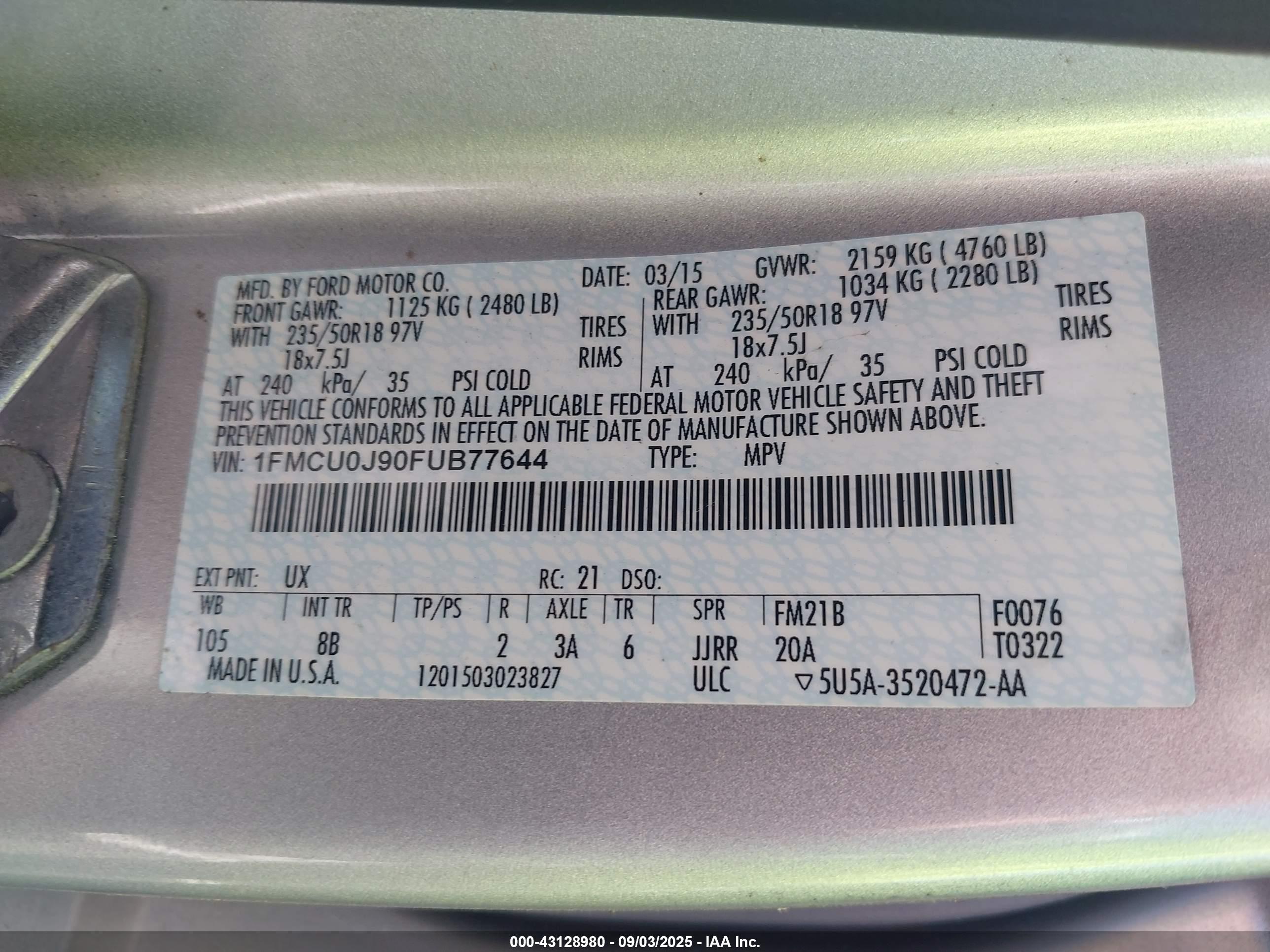 FORD ESCAPE image 9