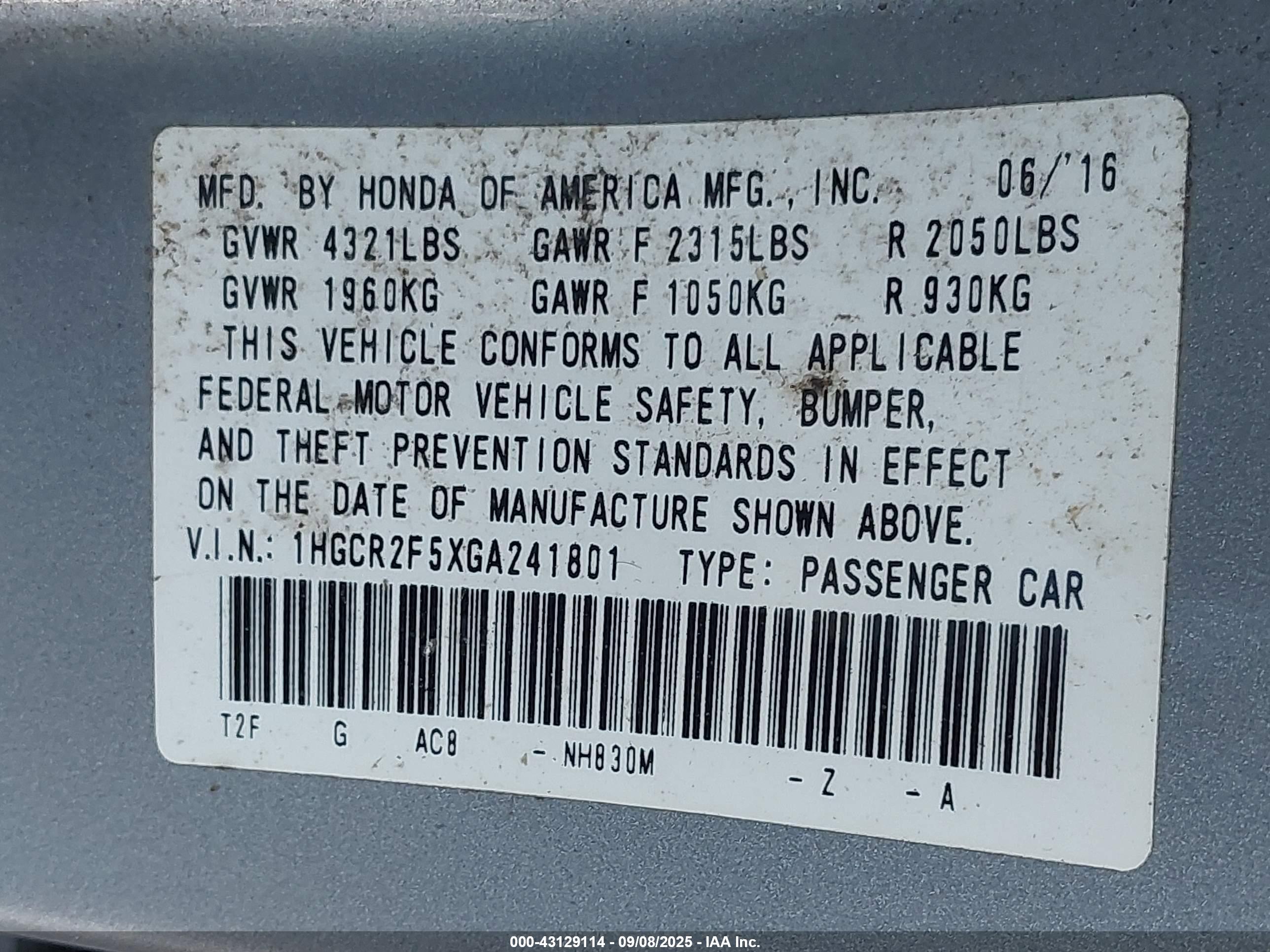 HONDA ACCORD image 9