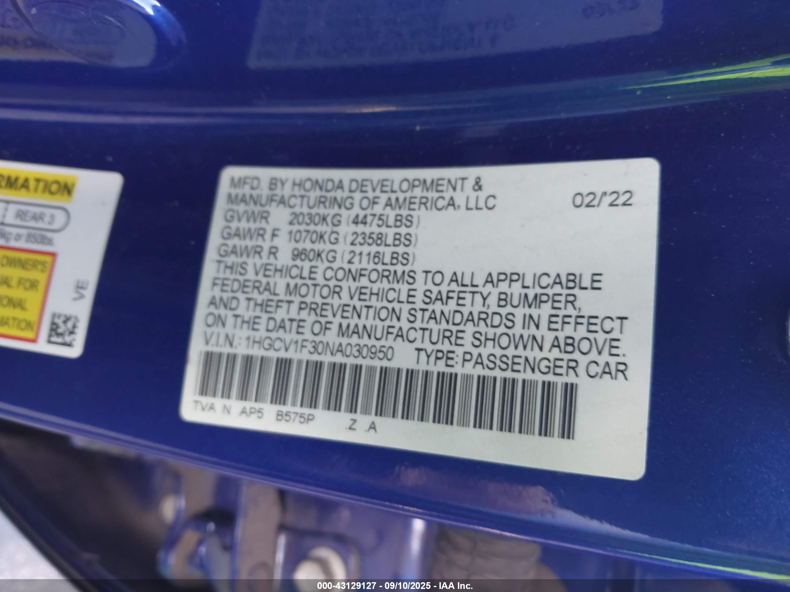 HONDA ACCORD image 9