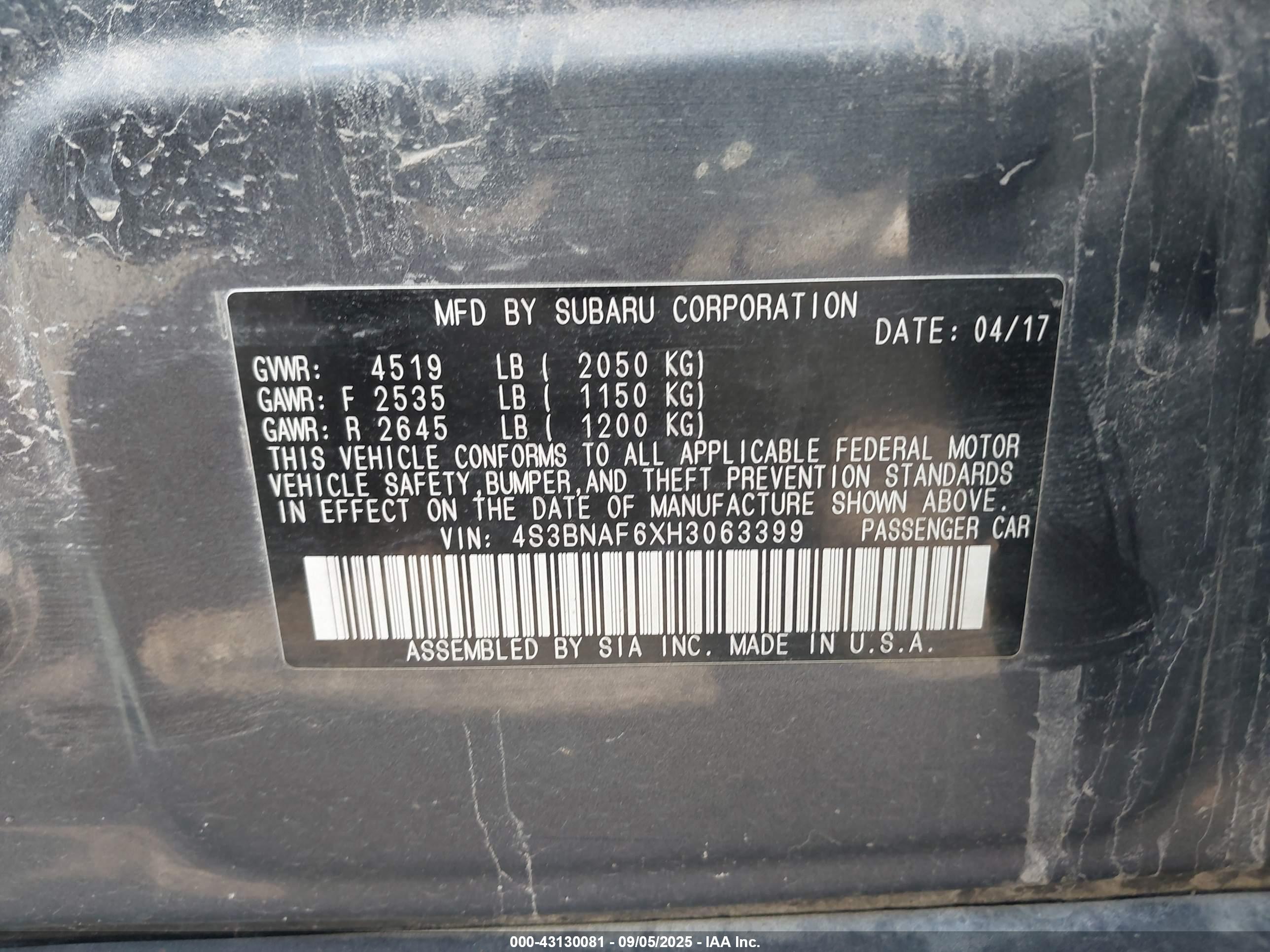 SUBARU LEGACY image 9