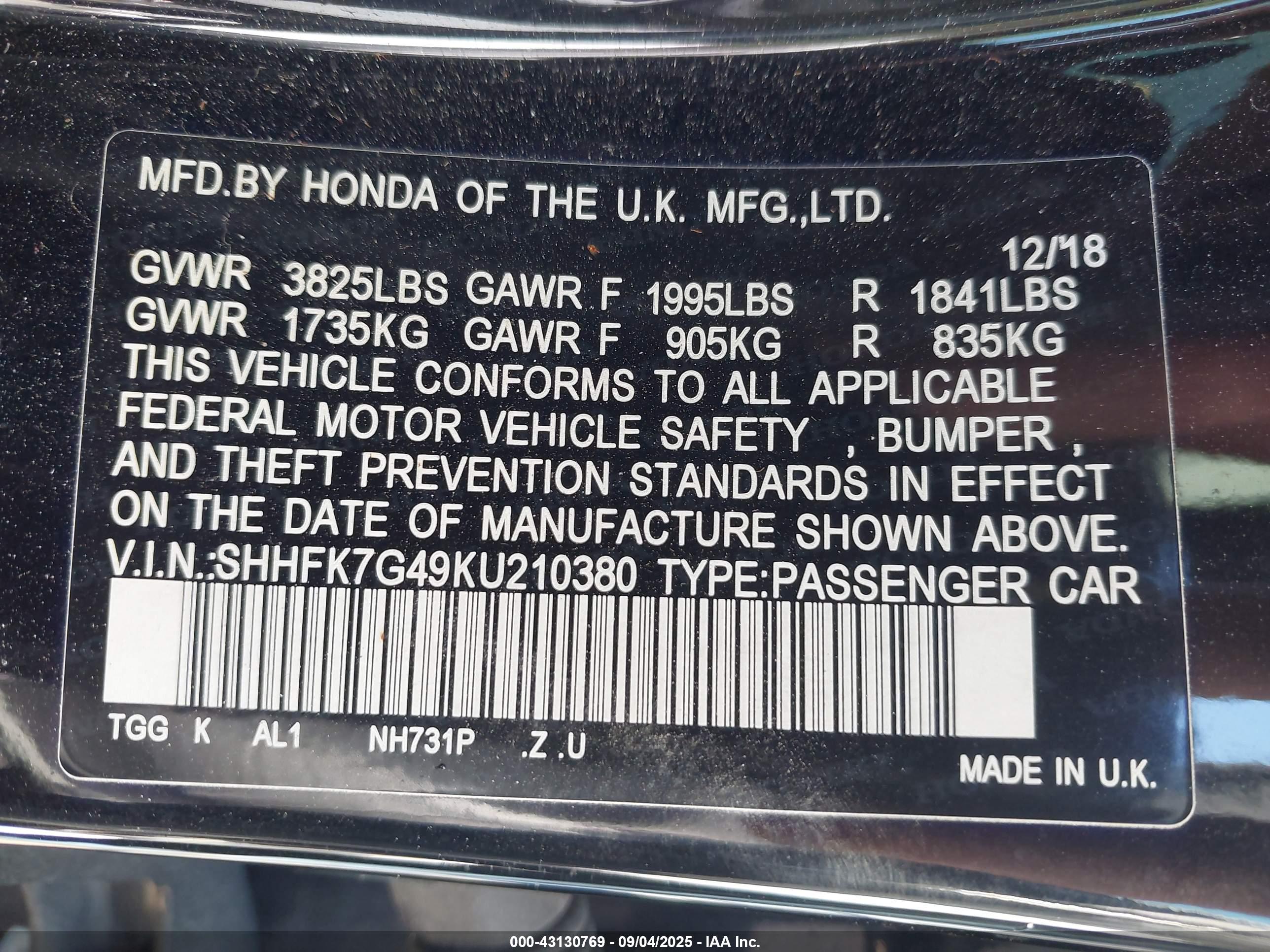 HONDA CIVIC image 9
