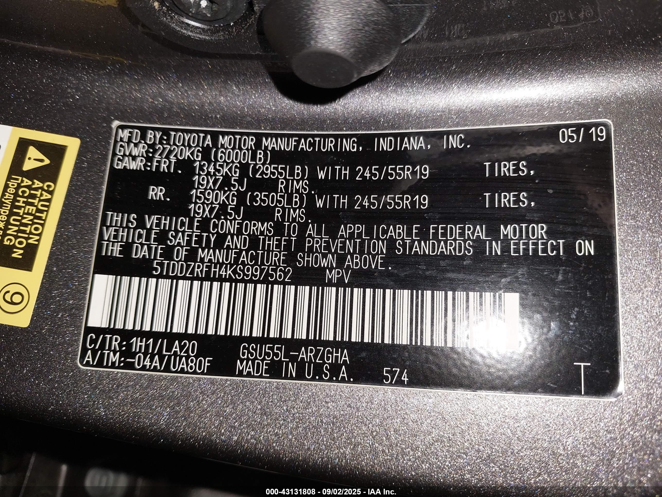 TOYOTA HIGHLANDER image 9
