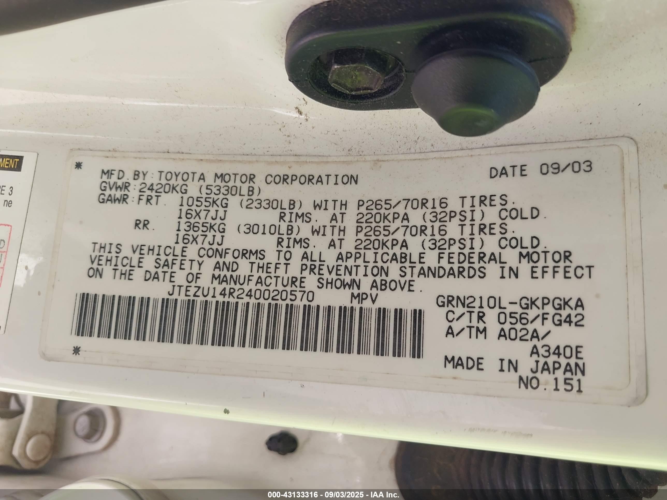TOYOTA 4RUNNER image 9