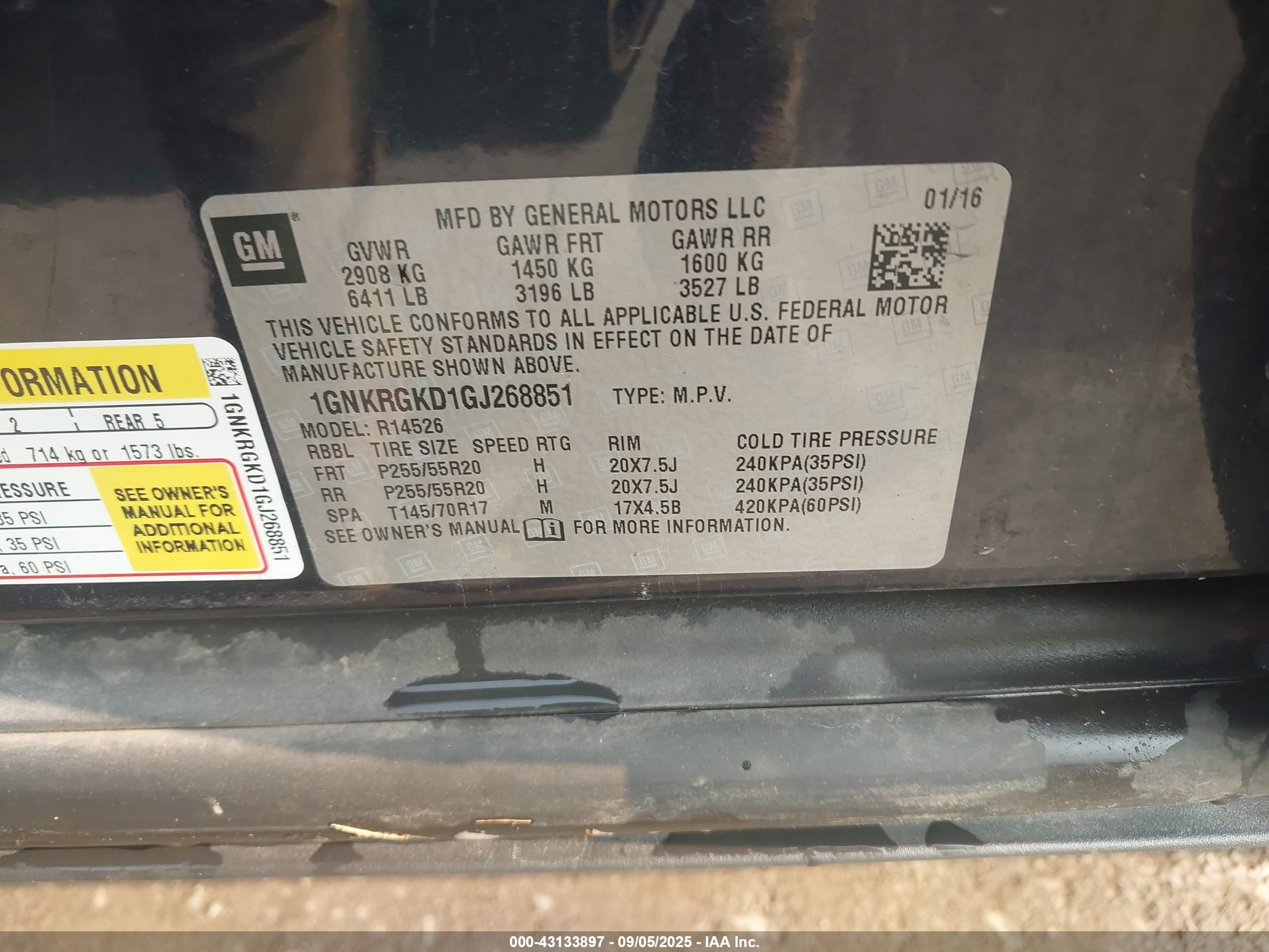 CHEVROLET TRAVERSE image 9