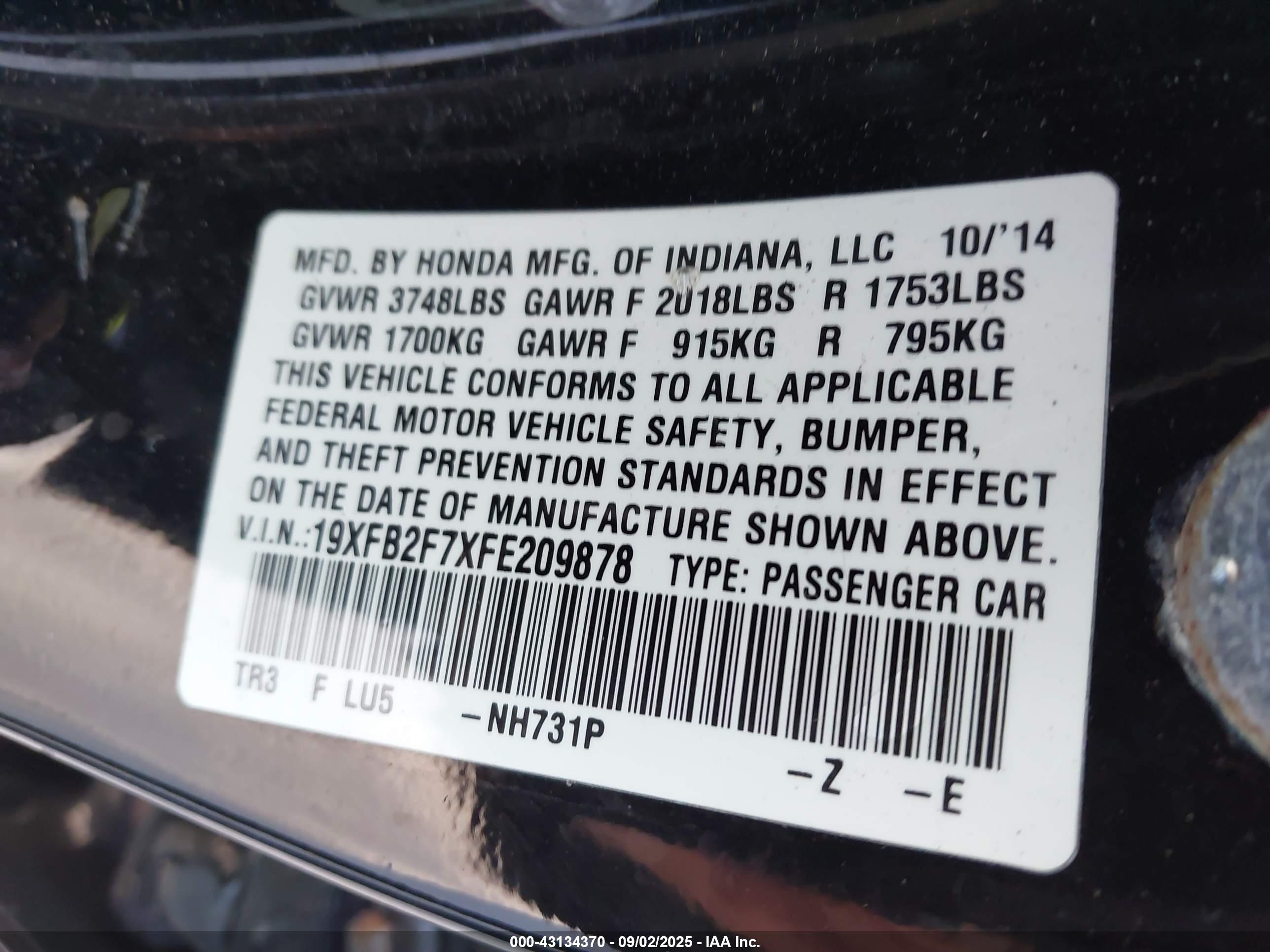 HONDA CIVIC image 9