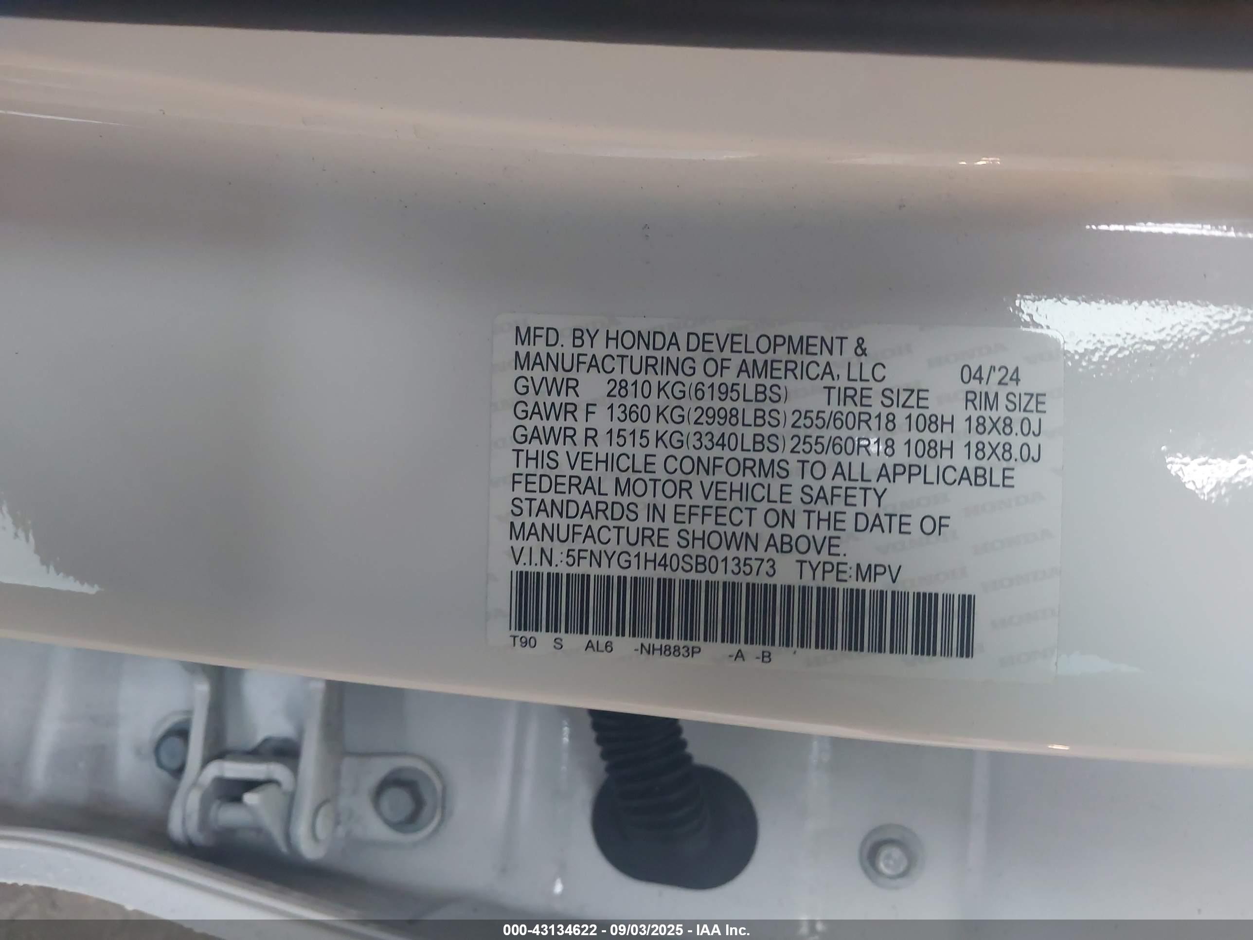 HONDA PILOT image 9