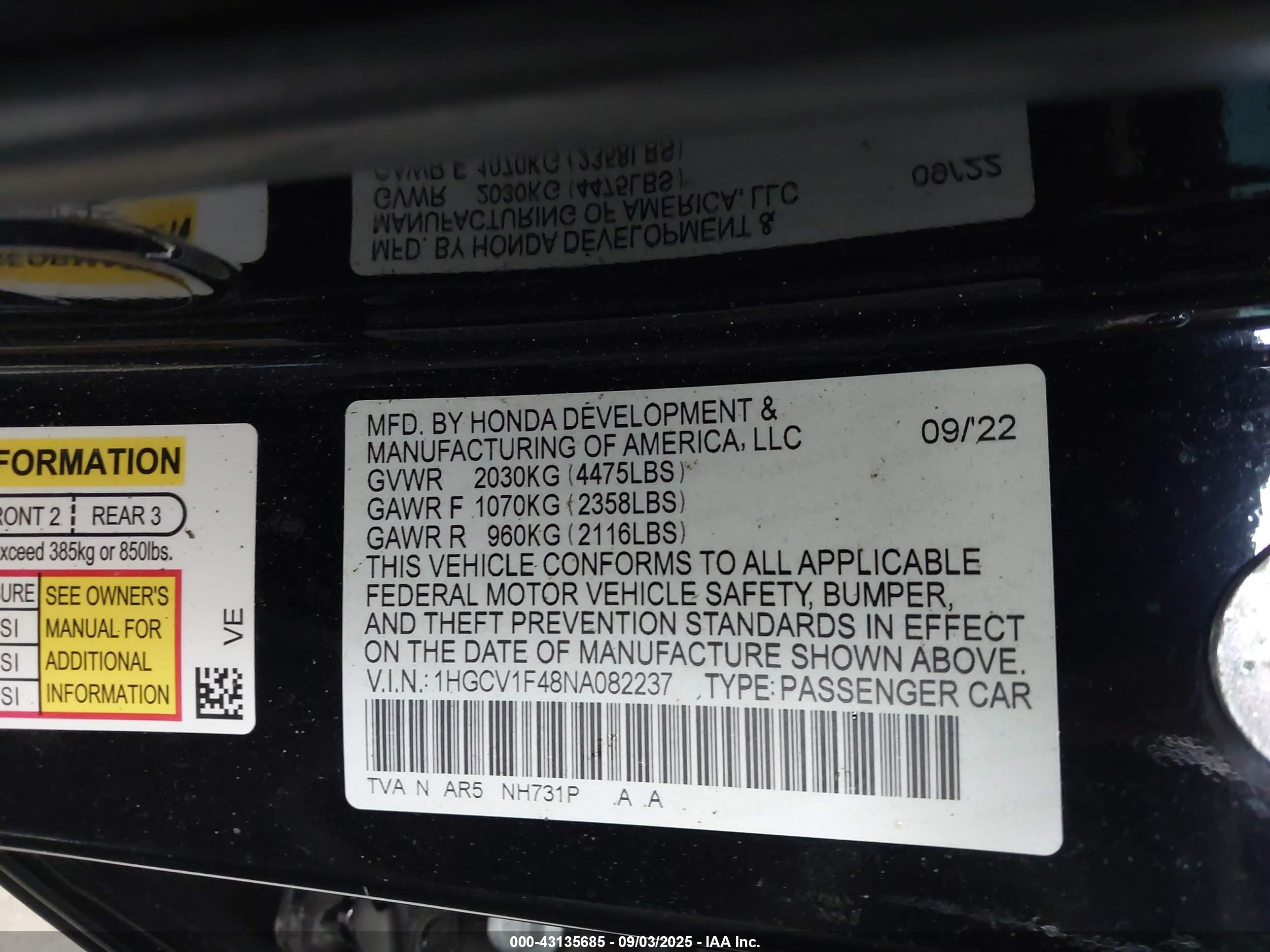 HONDA ACCORD image 9