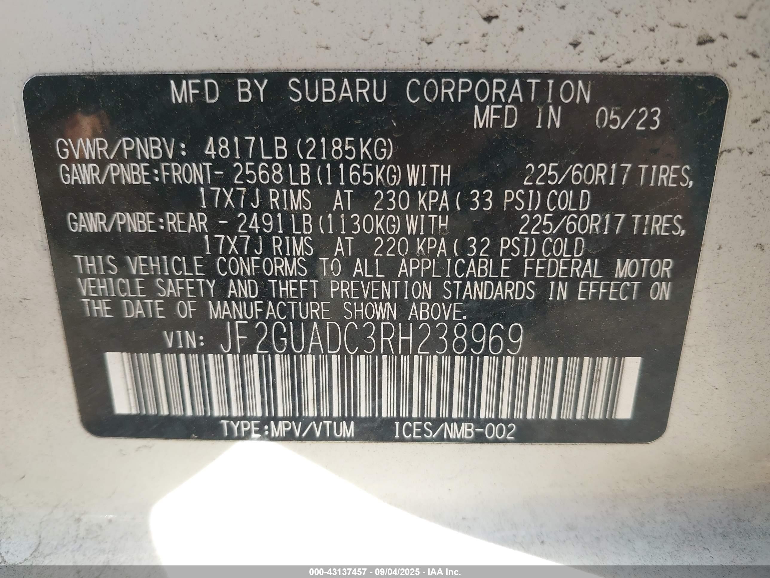 SUBARU CROSSTREK image 9