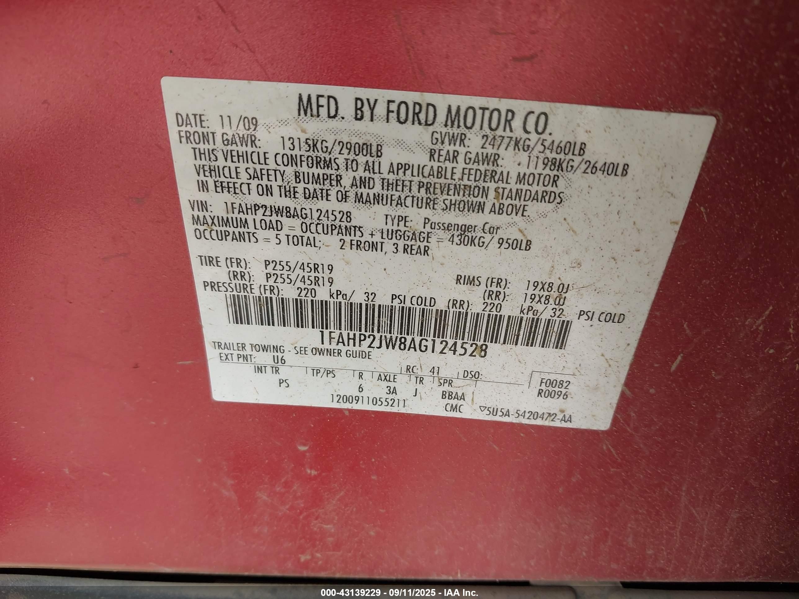 FORD TAURUS image 9