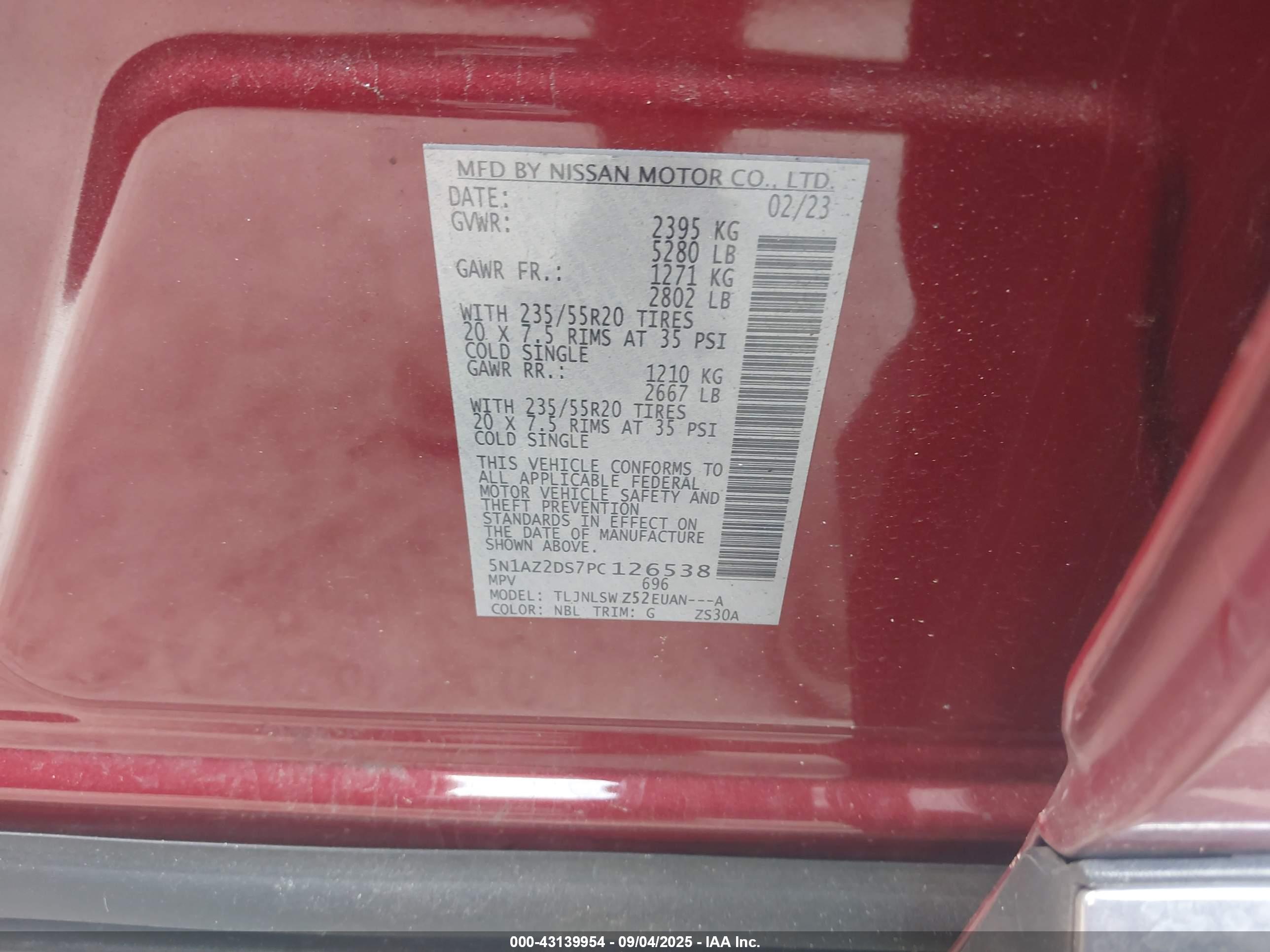 NISSAN MURANO image 9