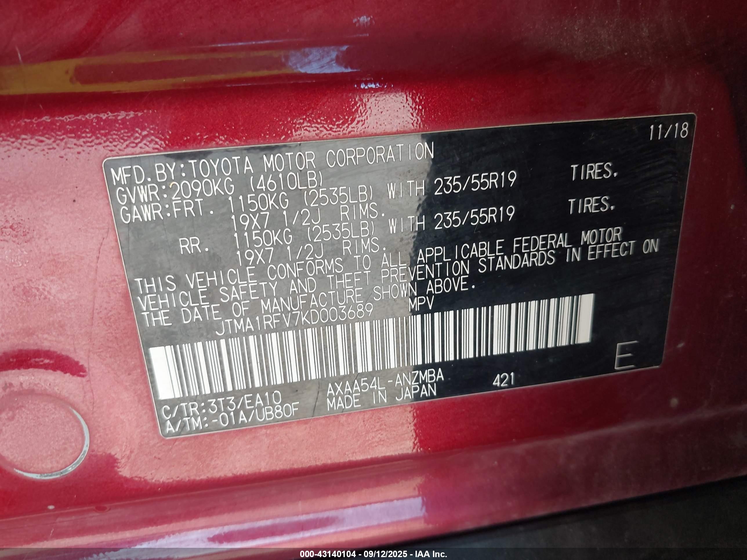 TOYOTA RAV4 image 9