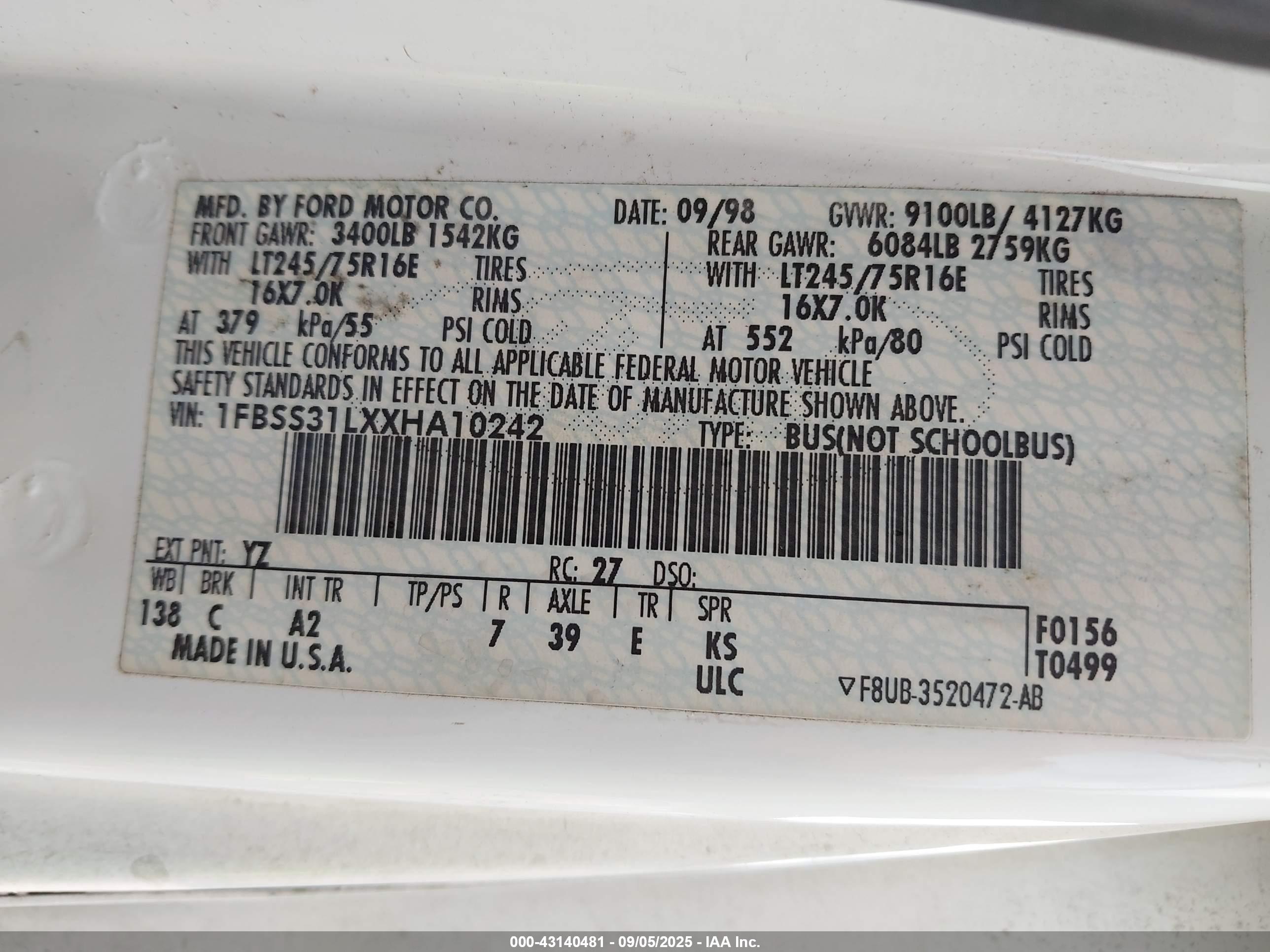 FORD E-350 image 9