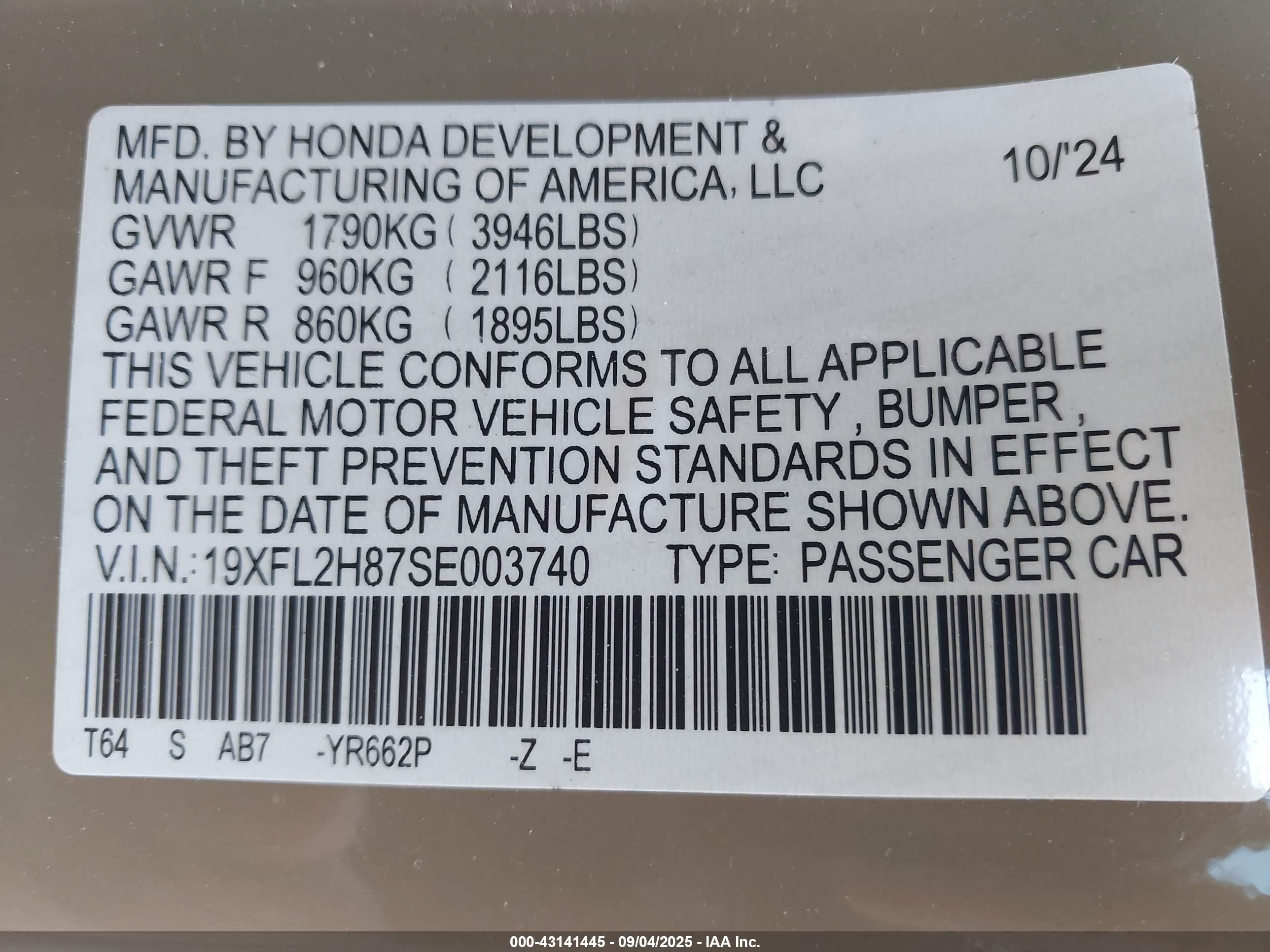 HONDA CIVIC image 9