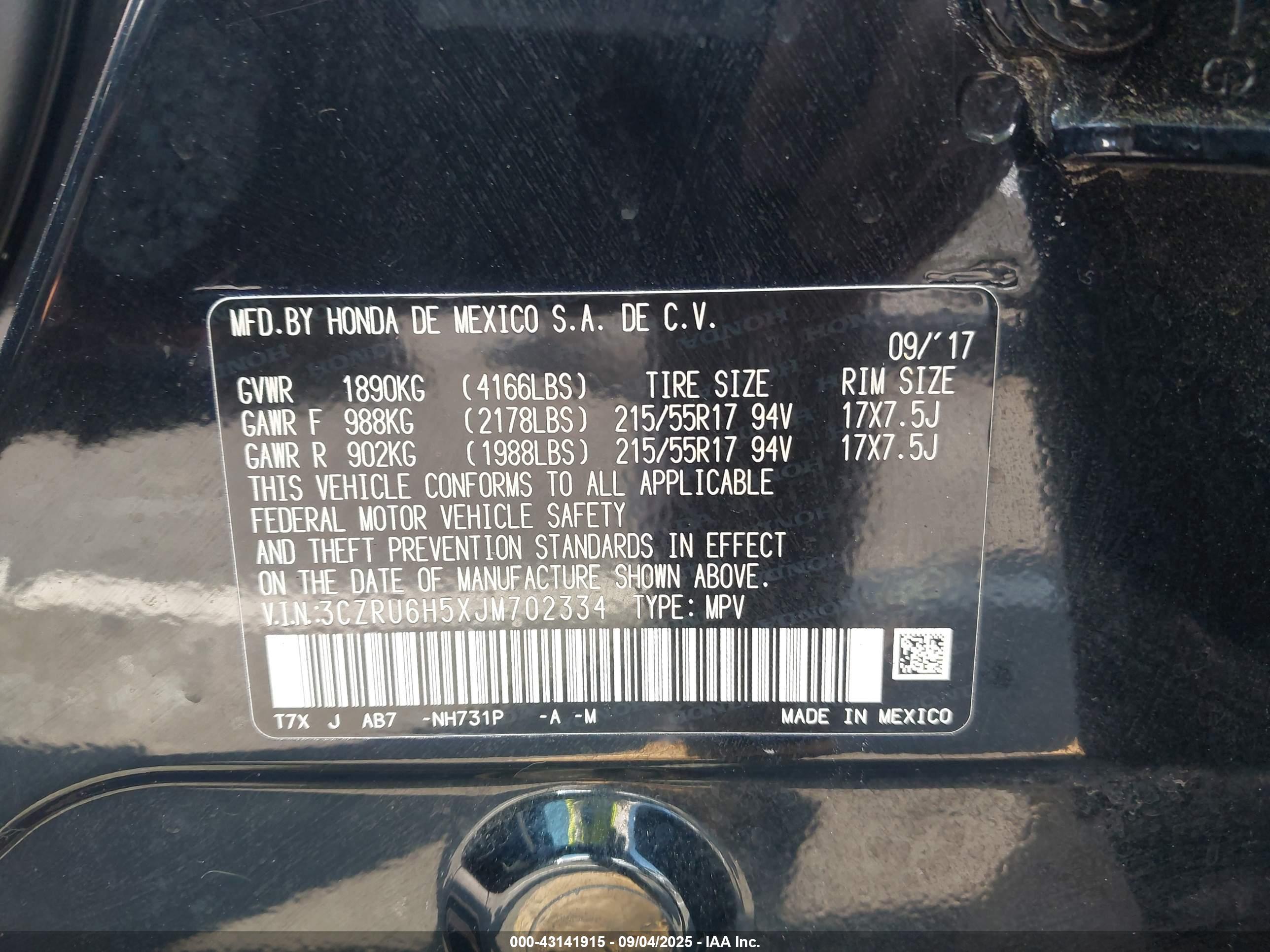 HONDA HR-V image 9