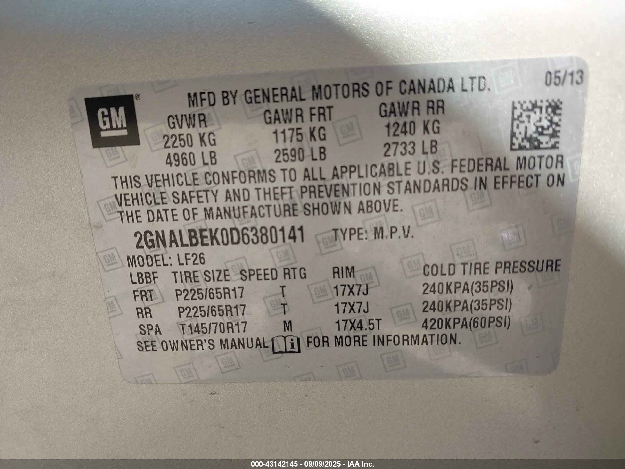 CHEVROLET EQUINOX image 9