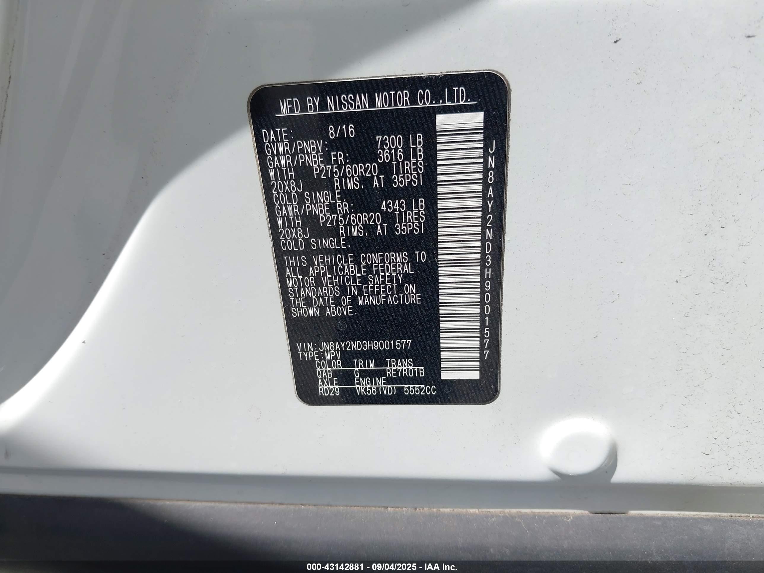 NISSAN ARMADA image 9