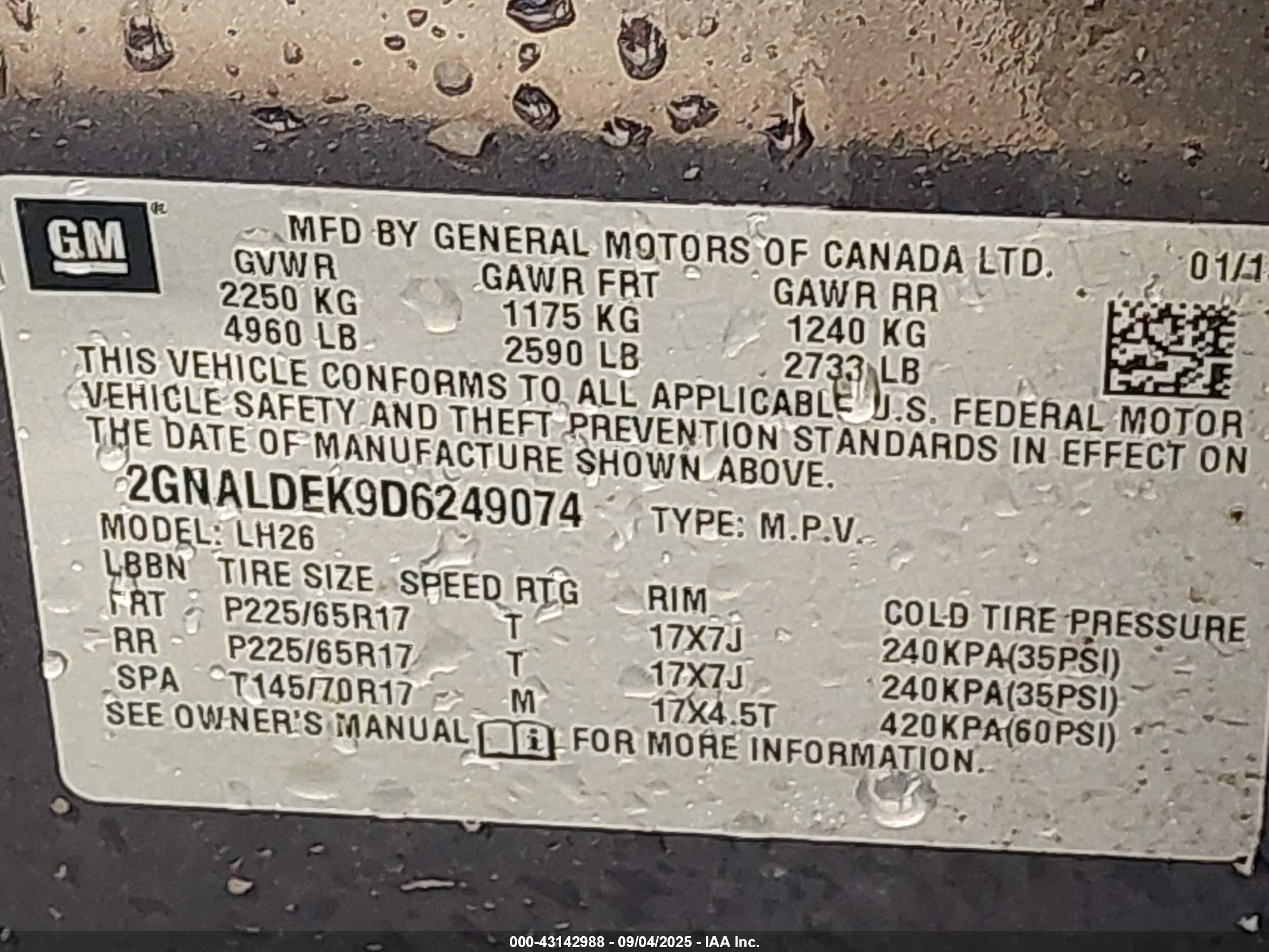 CHEVROLET EQUINOX image 9