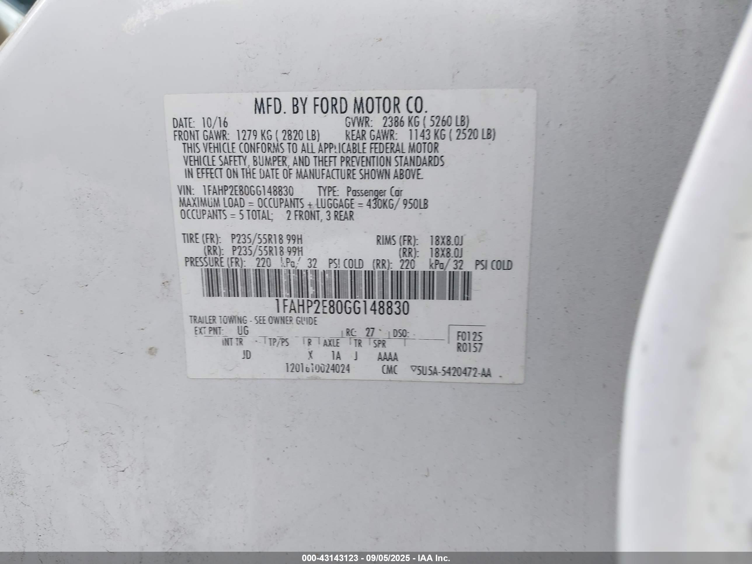FORD TAURUS image 9