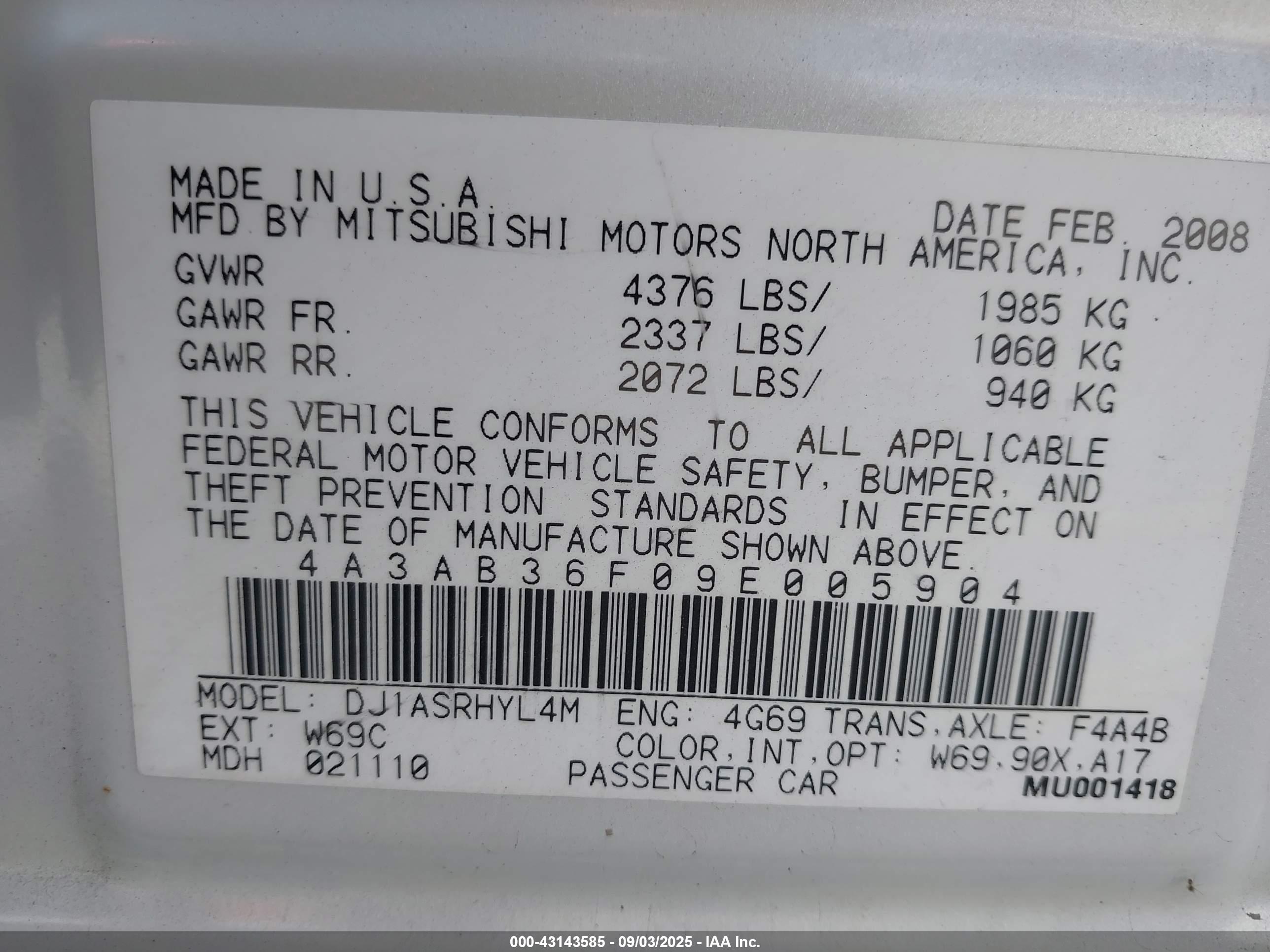 MITSUBISHI GALANT image 9