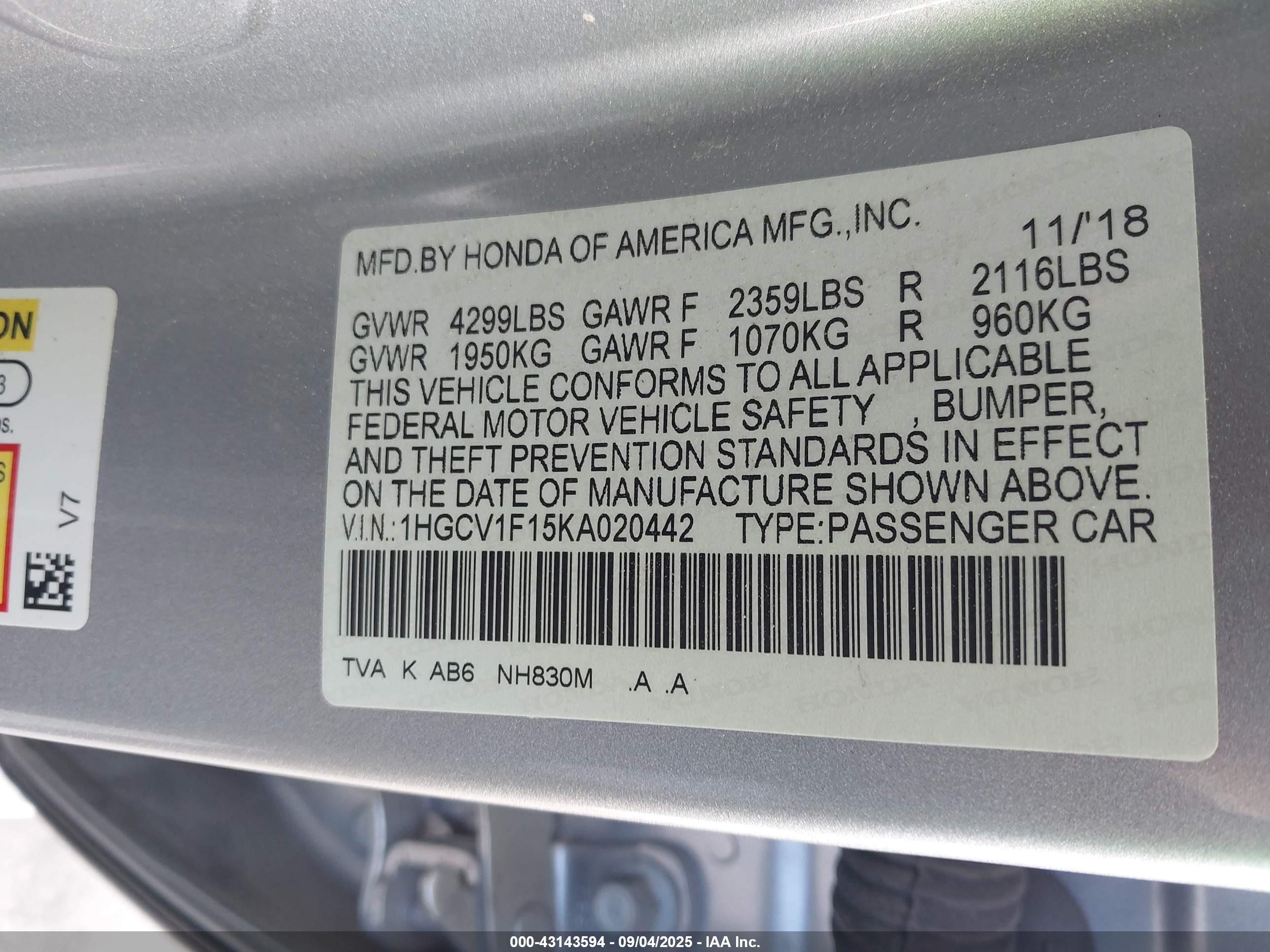 HONDA ACCORD image 9