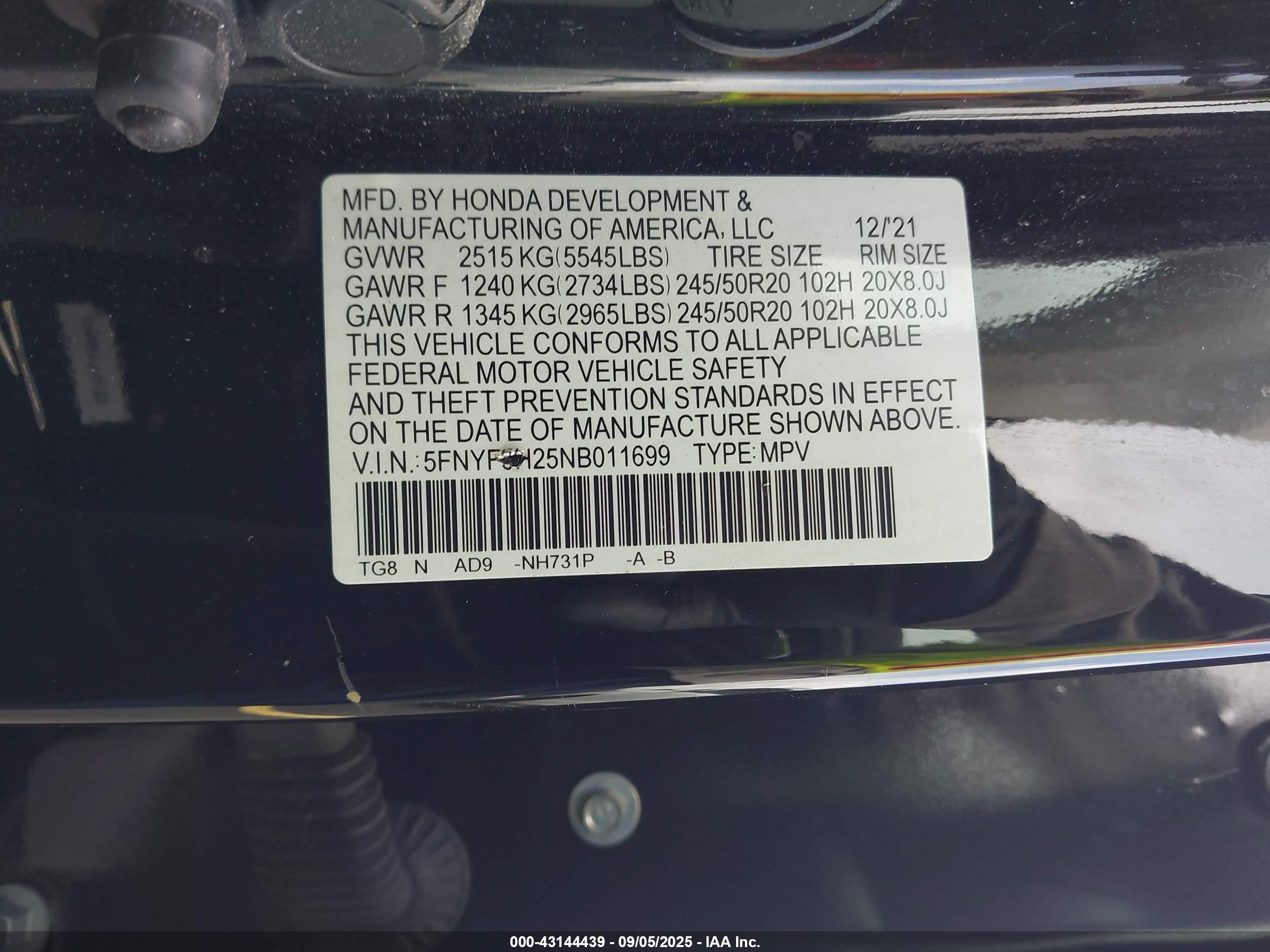 HONDA PILOT image 9